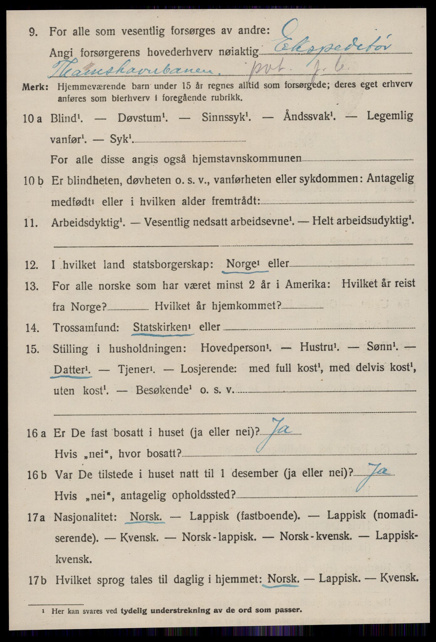 SAT, 1920 census for Orkdal, 1920, p. 2055