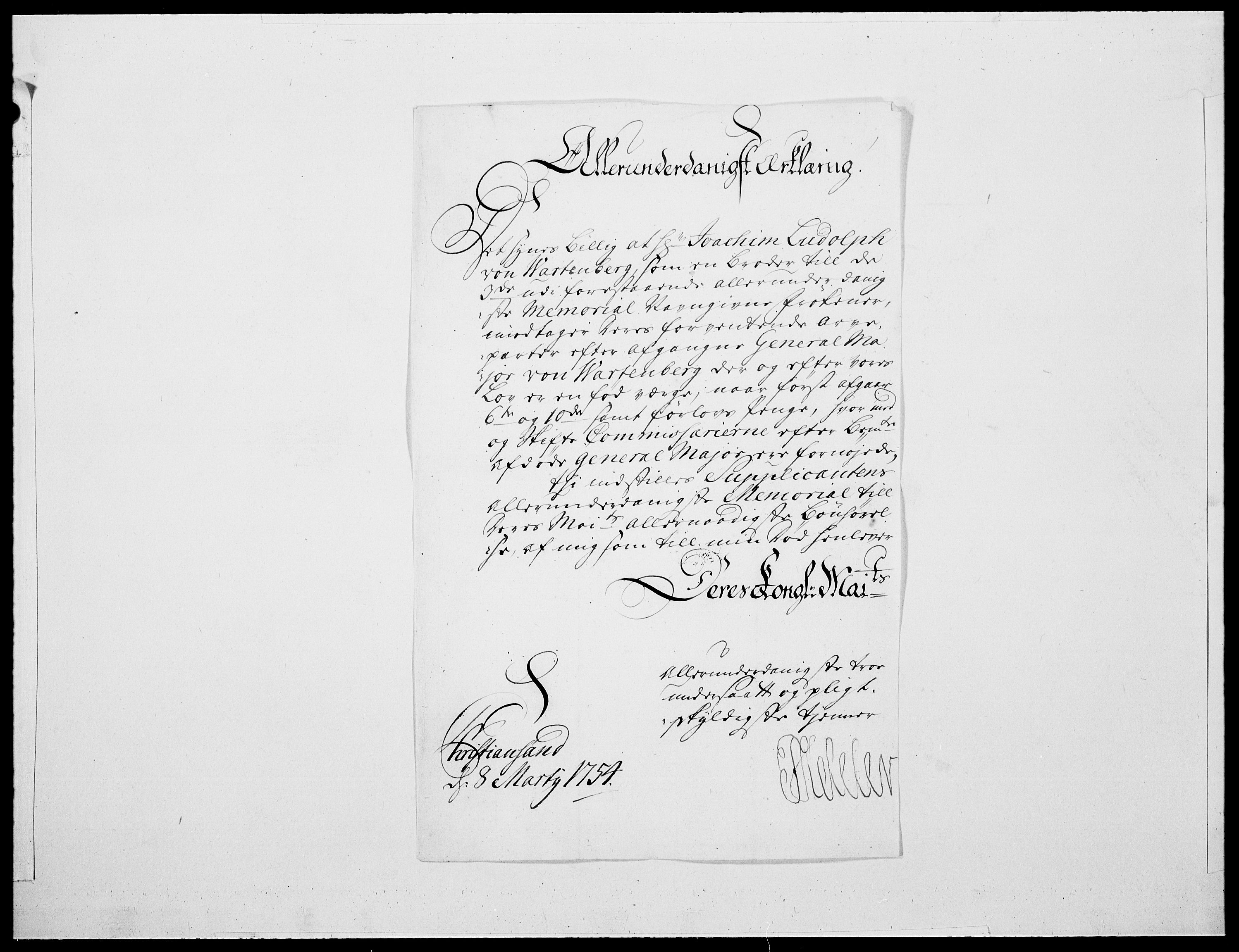 Danske Kanselli 1572-1799, AV/RA-EA-3023/F/Fc/Fcc/Fcca/L0166: Norske innlegg 1572-1799, 1754, p. 340