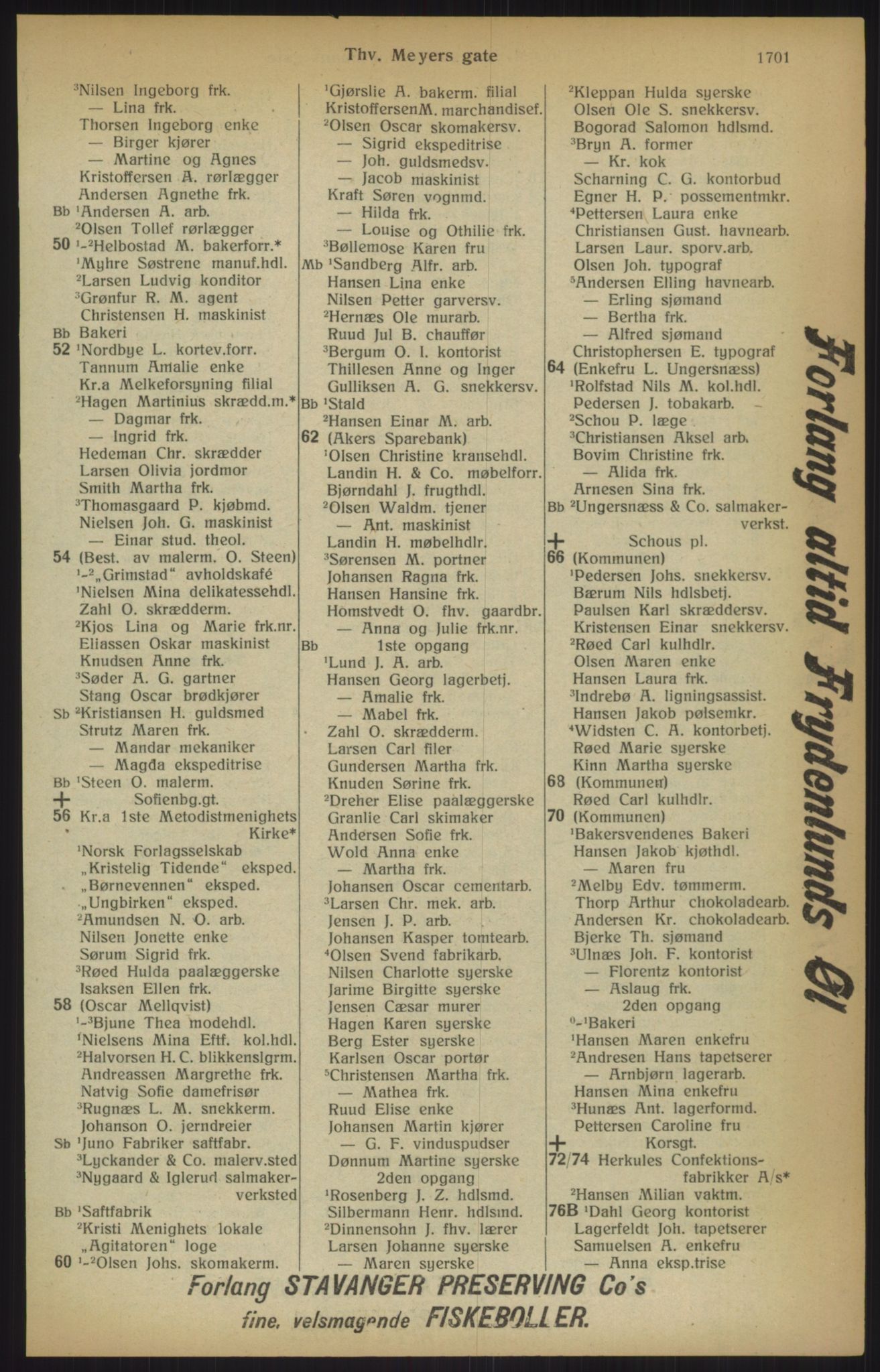 Kristiania/Oslo adressebok, PUBL/-, 1915, p. 1701