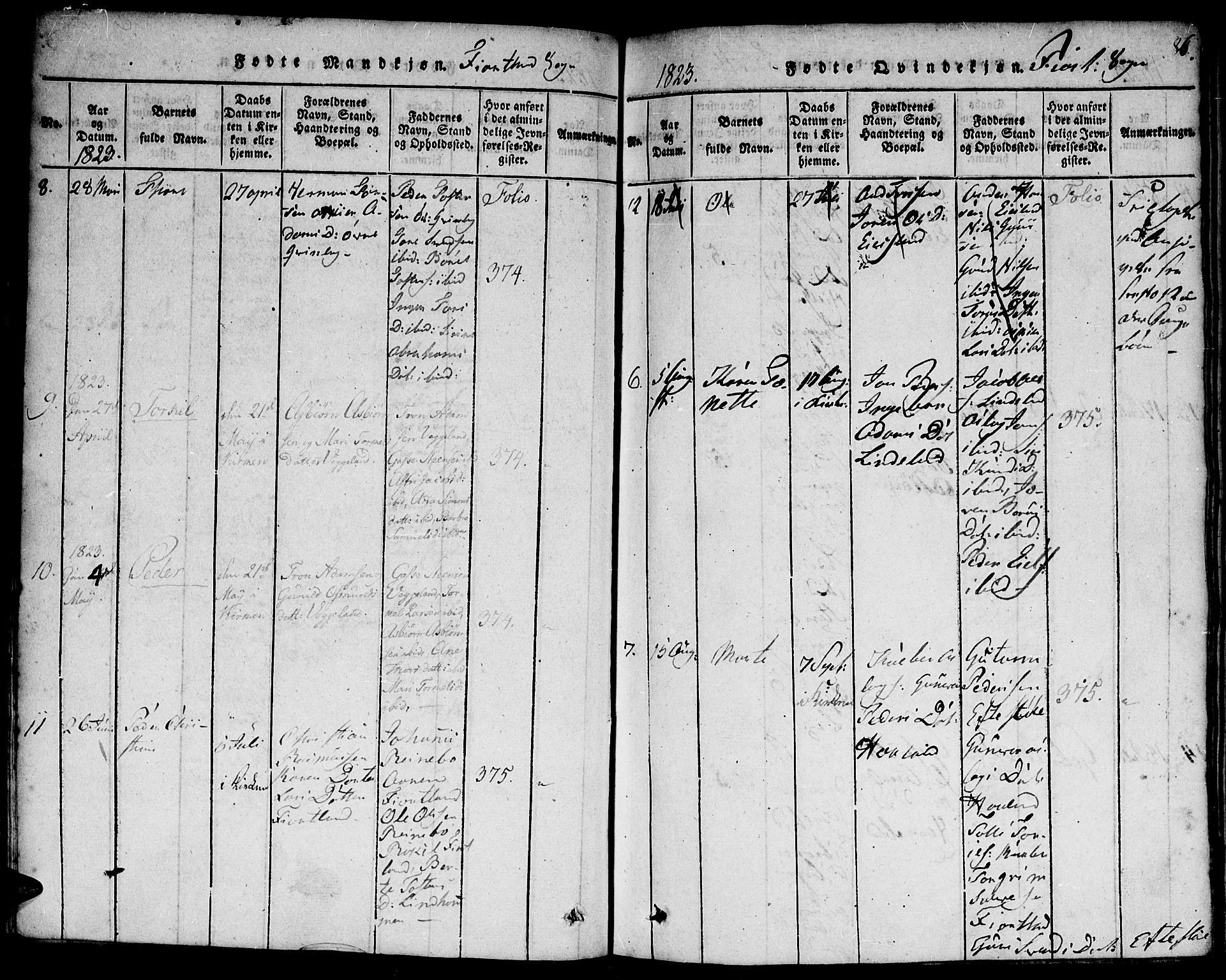 Hægebostad sokneprestkontor, AV/SAK-1111-0024/F/Fa/Faa/L0002: Parish register (official) no. A 2 /3, 1816-1825, p. 86