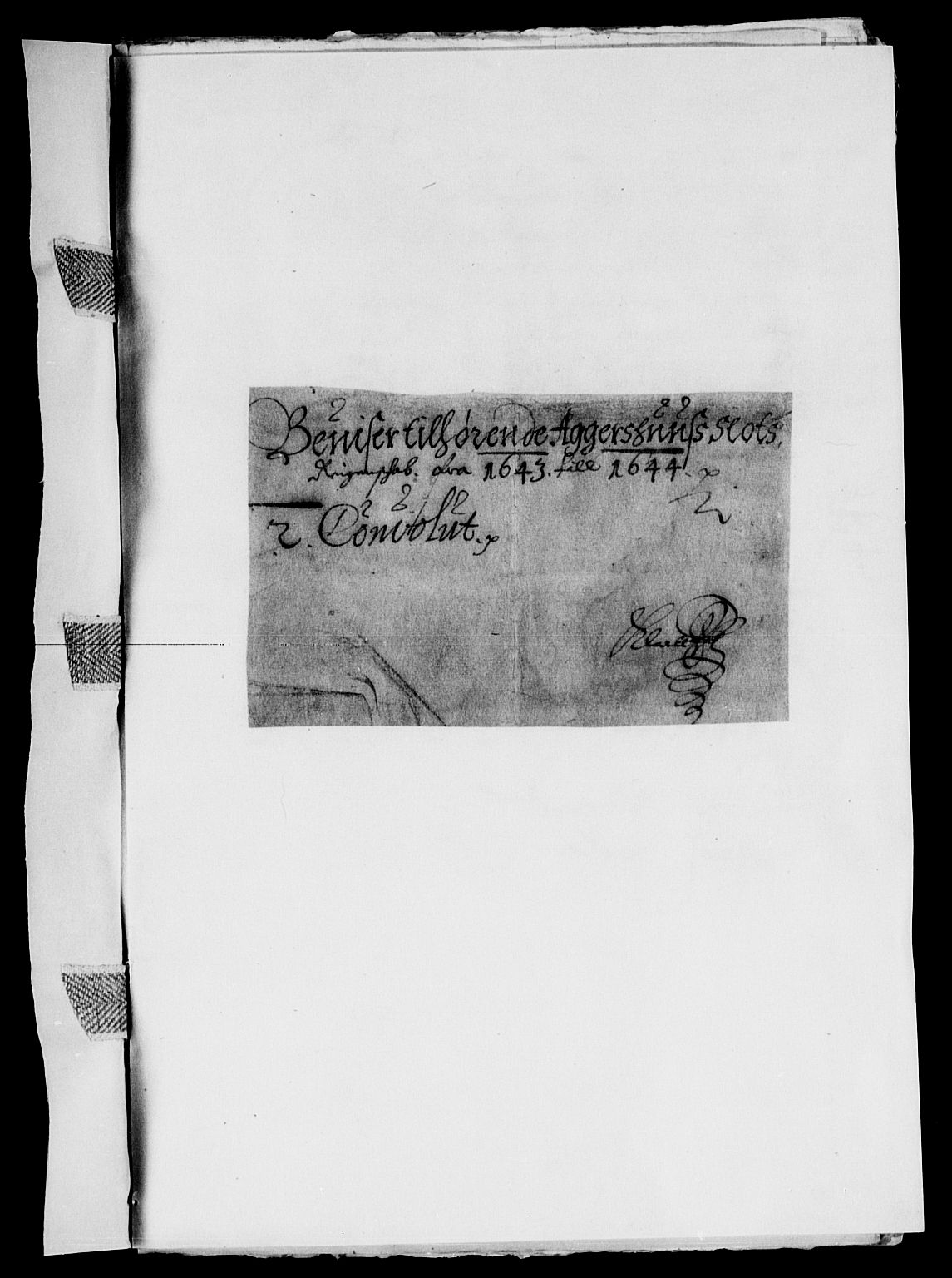 Rentekammeret inntil 1814, Reviderte regnskaper, Lensregnskaper, RA/EA-5023/R/Rb/Rba/L0171: Akershus len, 1643-1644