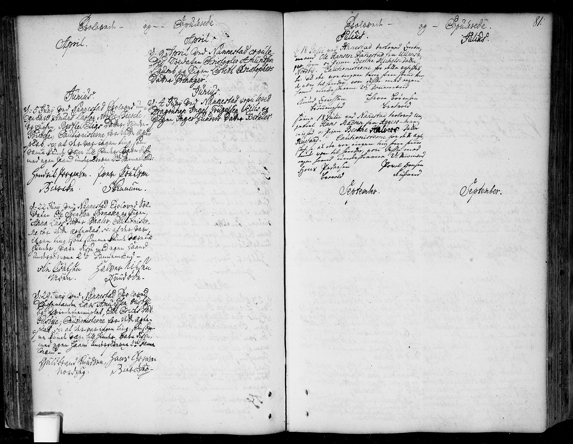 Nannestad prestekontor Kirkebøker, SAO/A-10414a/F/Fa/L0006: Parish register (official) no. I 6, 1739-1754, p. 81