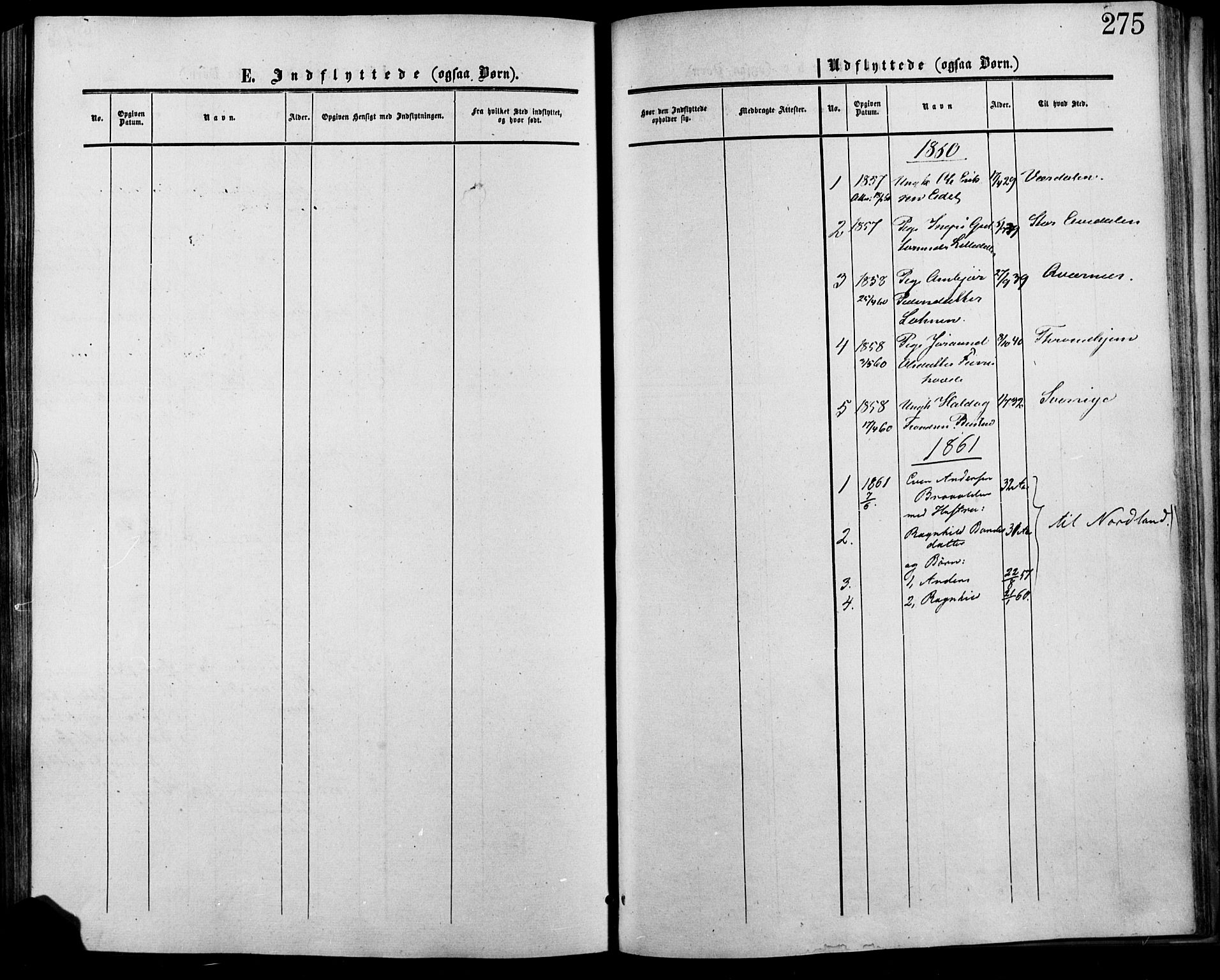 Lesja prestekontor, SAH/PREST-068/H/Ha/Haa/L0007: Parish register (official) no. 7, 1854-1862, p. 275