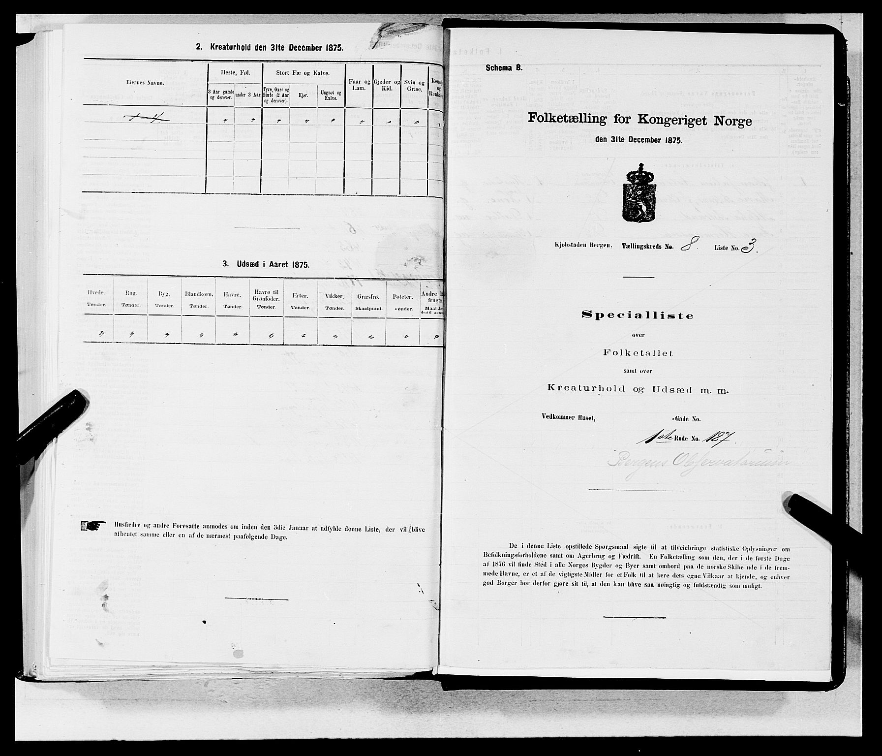 SAB, 1875 census for 1301 Bergen, 1875, p. 367