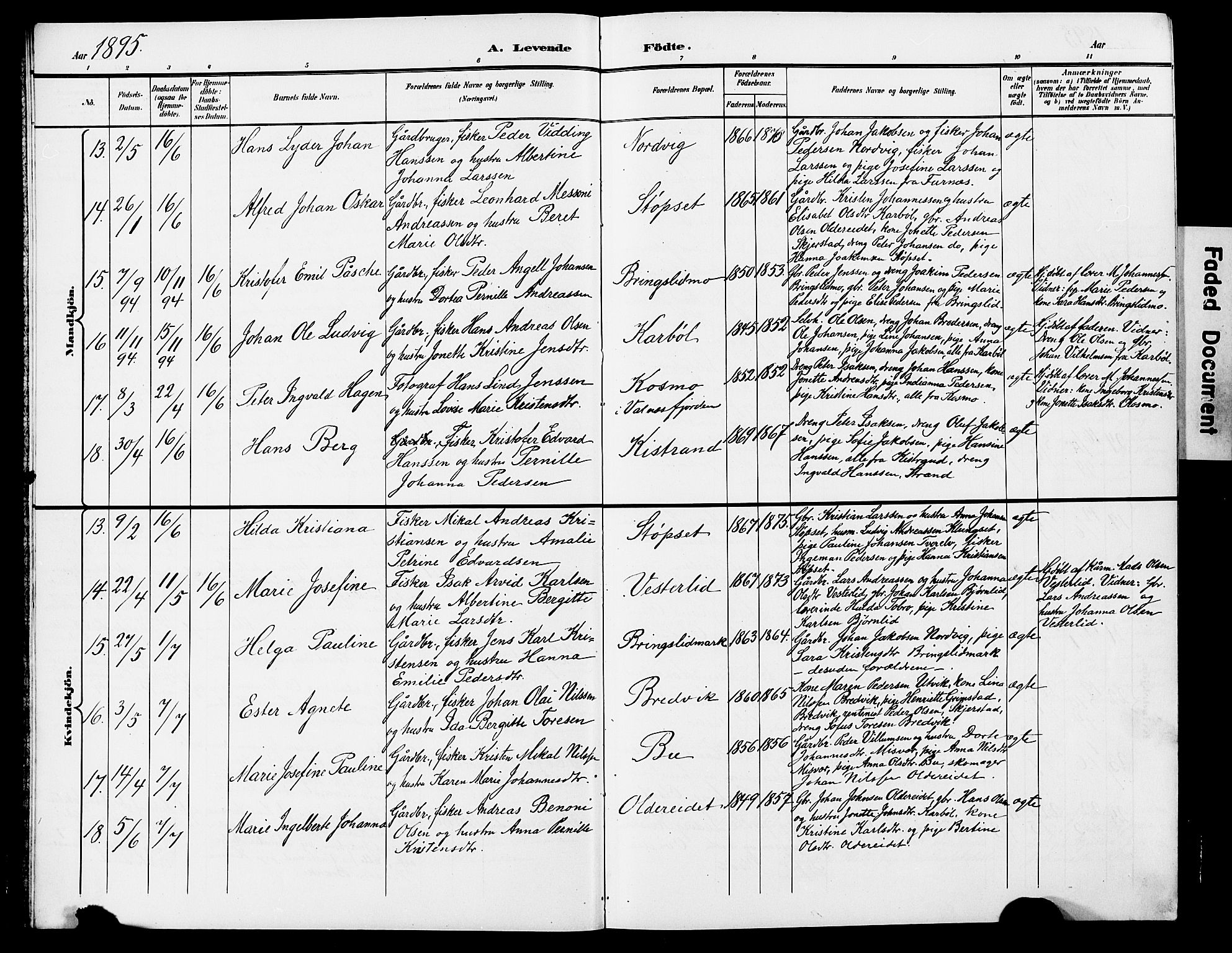 Ministerialprotokoller, klokkerbøker og fødselsregistre - Nordland, SAT/A-1459/852/L0755: Parish register (copy) no. 852C06, 1895-1902