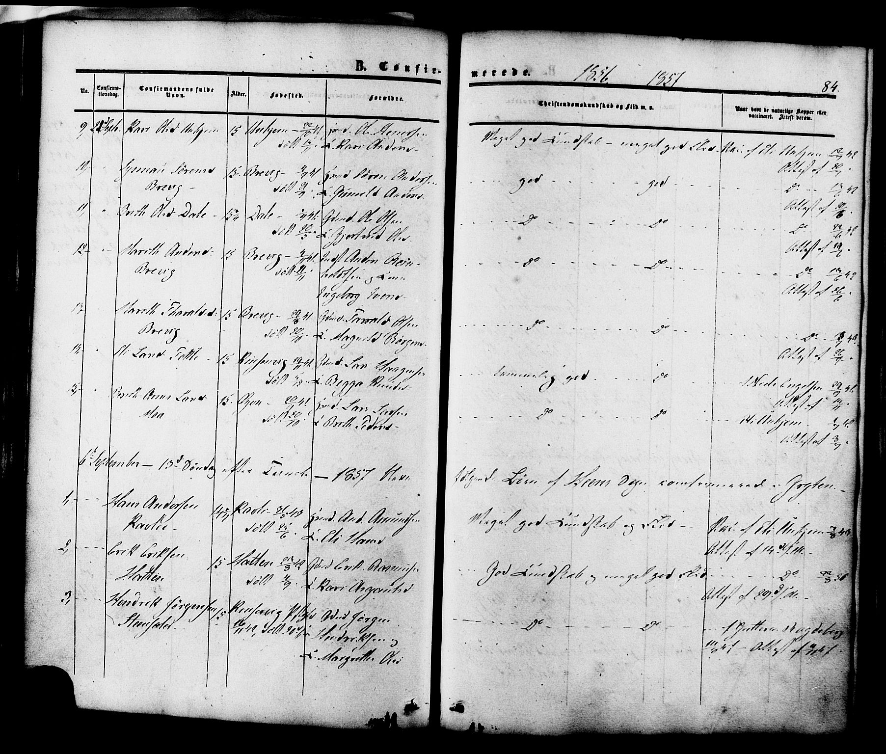 Ministerialprotokoller, klokkerbøker og fødselsregistre - Møre og Romsdal, SAT/A-1454/545/L0586: Parish register (official) no. 545A02, 1854-1877, p. 84
