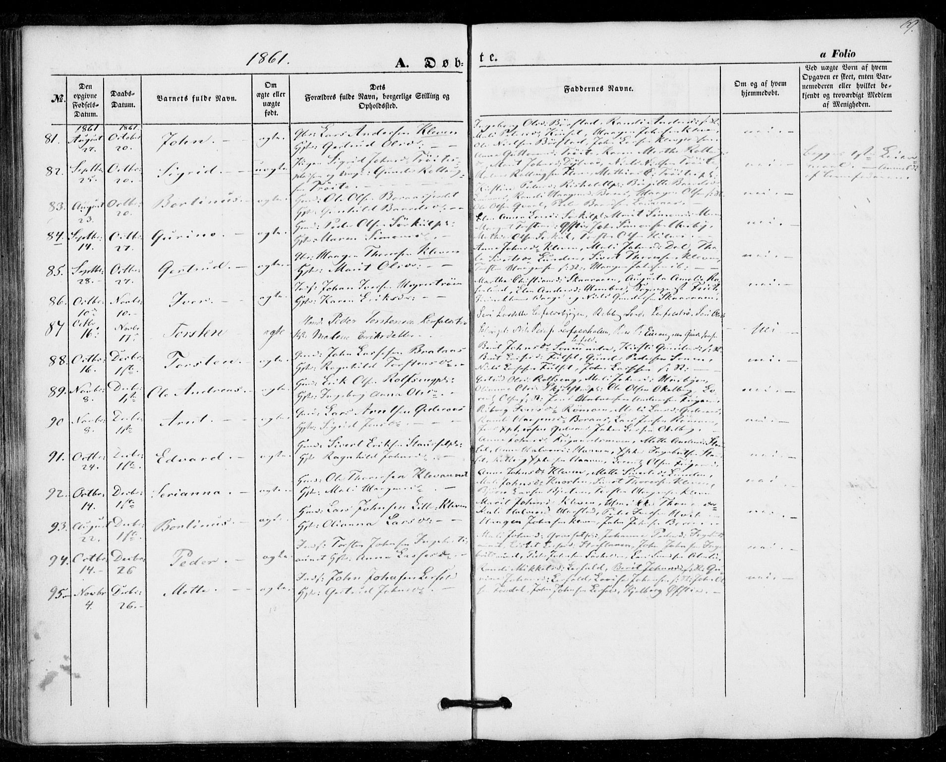 Ministerialprotokoller, klokkerbøker og fødselsregistre - Nord-Trøndelag, SAT/A-1458/703/L0028: Parish register (official) no. 703A01, 1850-1862, p. 69