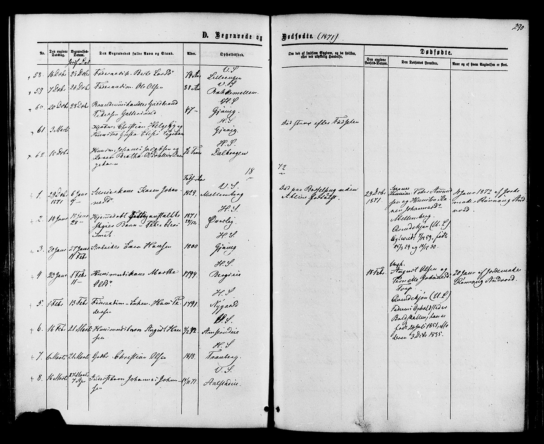Vardal prestekontor, SAH/PREST-100/H/Ha/Haa/L0007: Parish register (official) no. 7, 1867-1878, p. 290