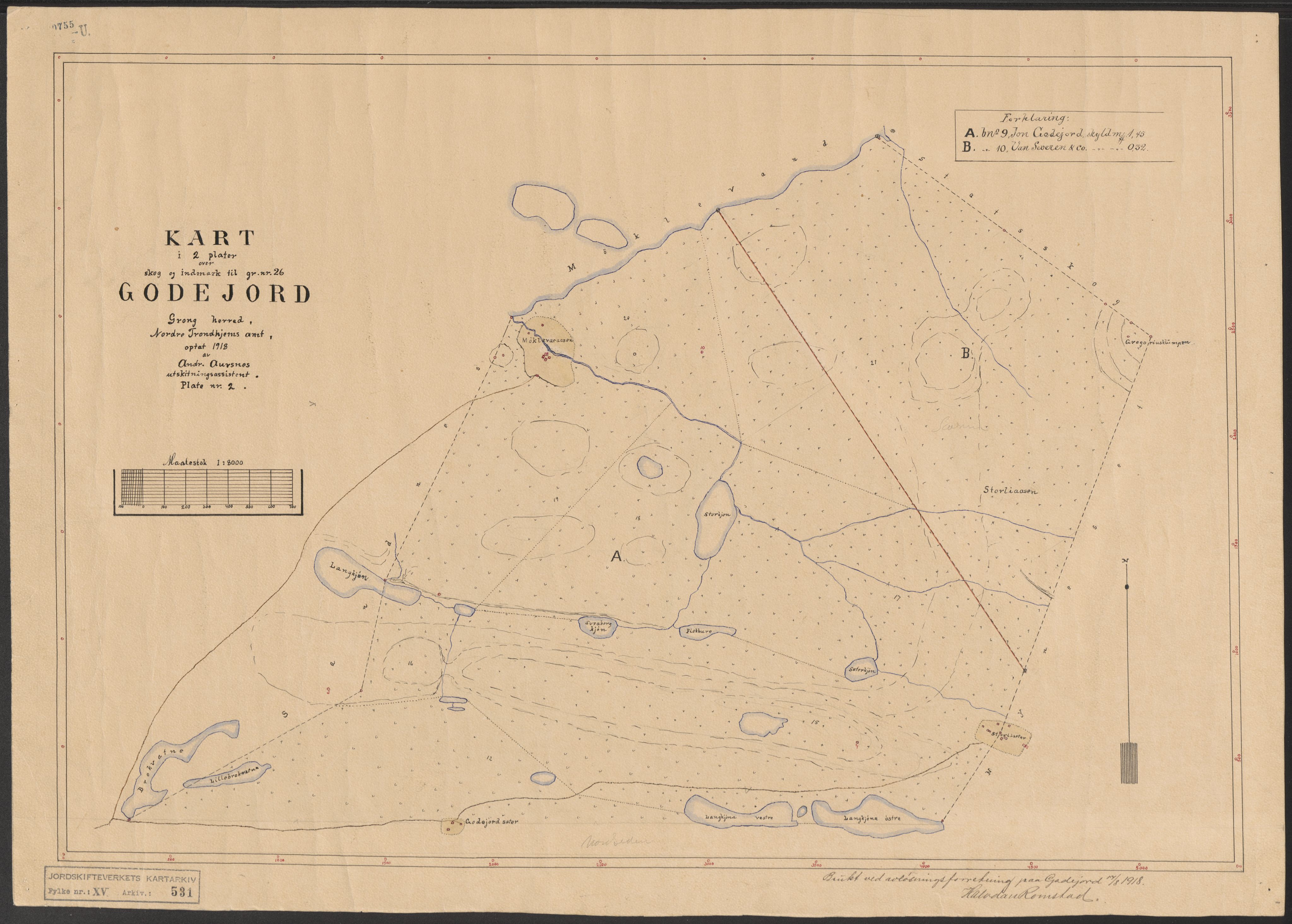 Jordskifteverkets kartarkiv, AV/RA-S-3929/T, 1859-1988, p. 667