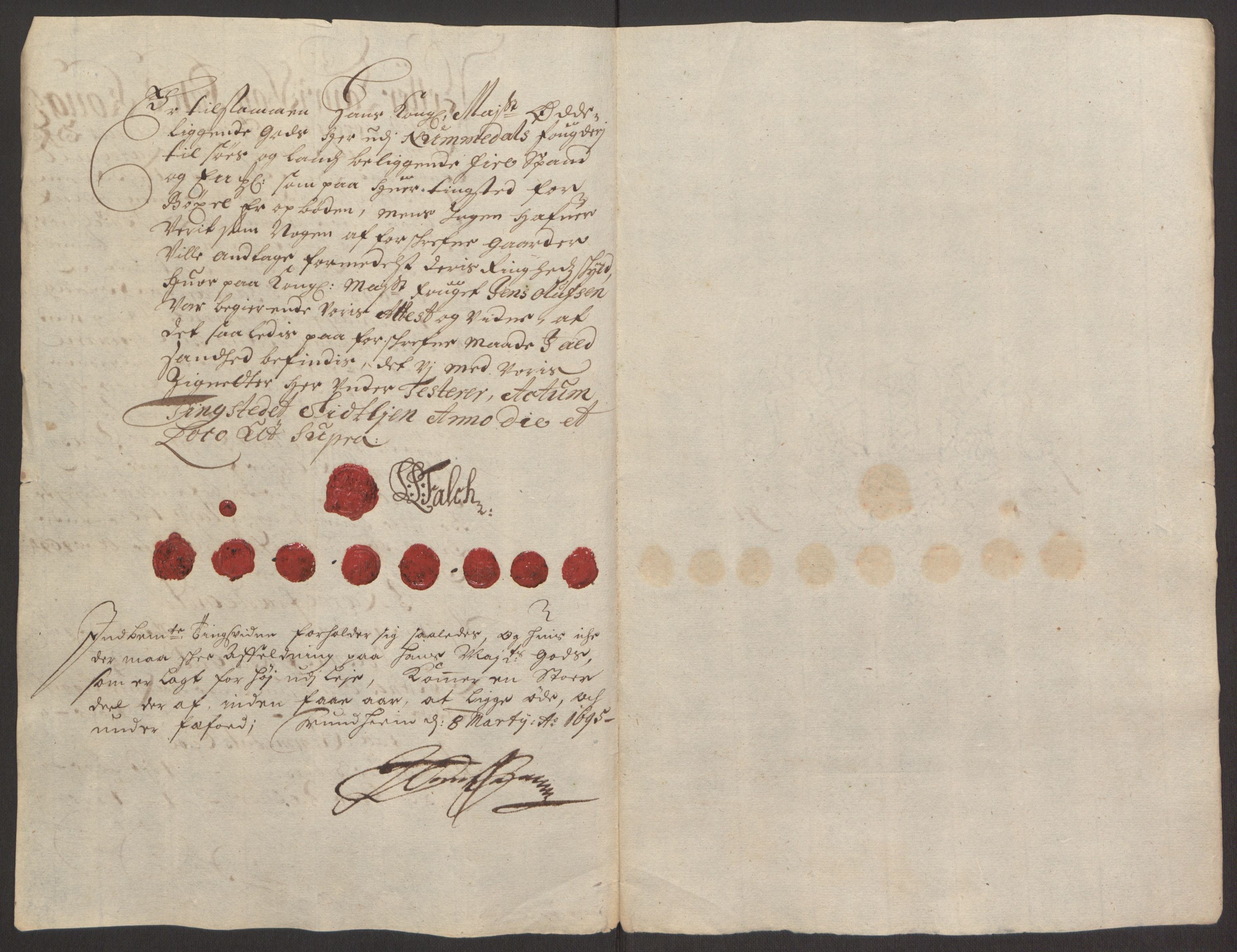 Rentekammeret inntil 1814, Reviderte regnskaper, Fogderegnskap, RA/EA-4092/R64/L4424: Fogderegnskap Namdal, 1692-1695, p. 430