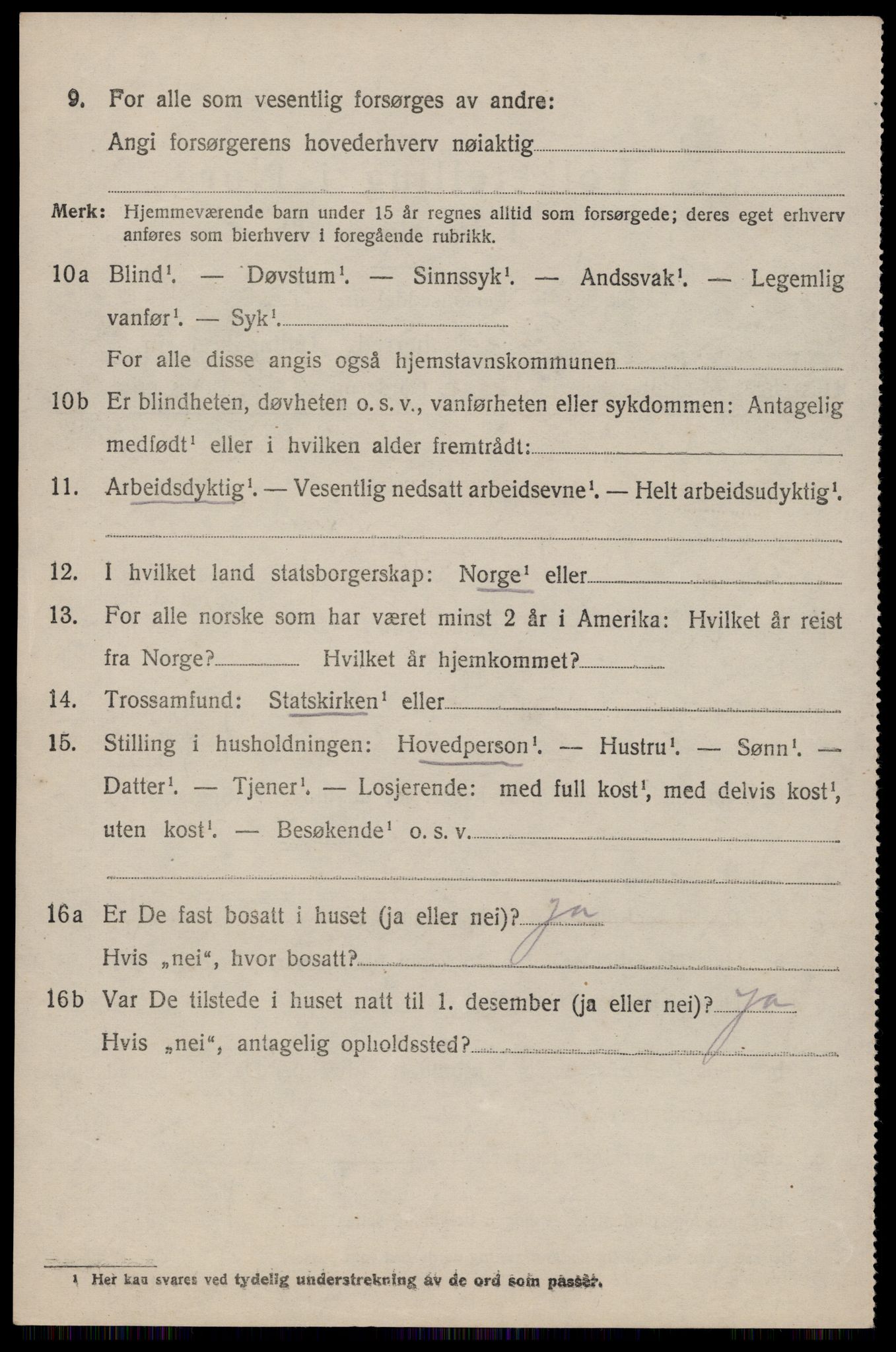 SAST, 1920 census for Tysvær, 1920, p. 1339