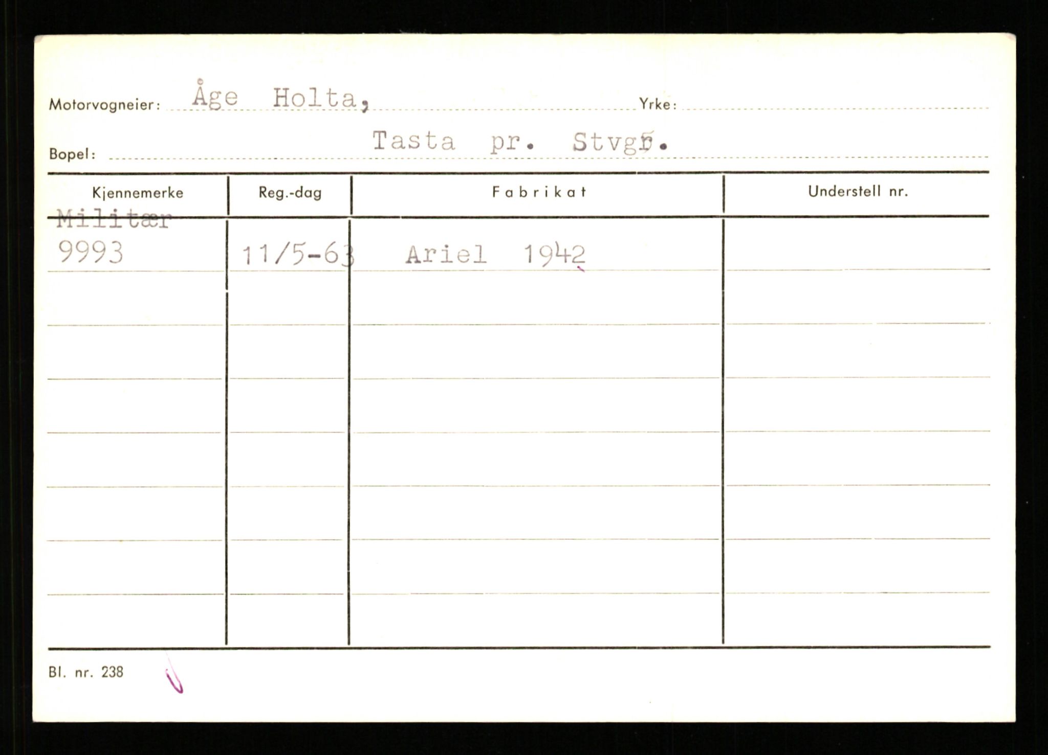 Stavanger trafikkstasjon, AV/SAST-A-101942/0/G/L0002: Registreringsnummer: 5791 - 10405, 1930-1971, p. 2743