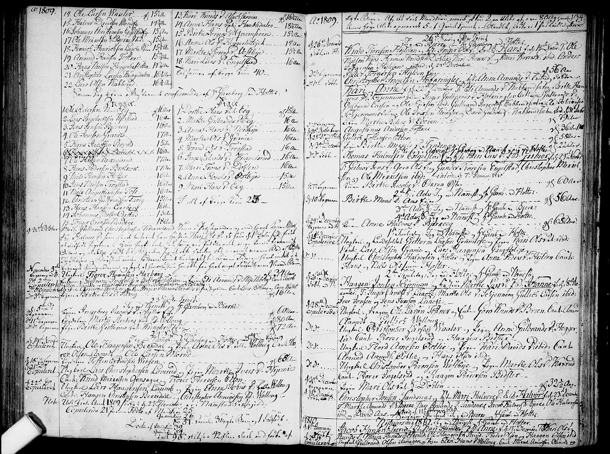 Nannestad prestekontor Kirkebøker, SAO/A-10414a/F/Fa/L0008: Parish register (official) no. I 8, 1791-1814, p. 134