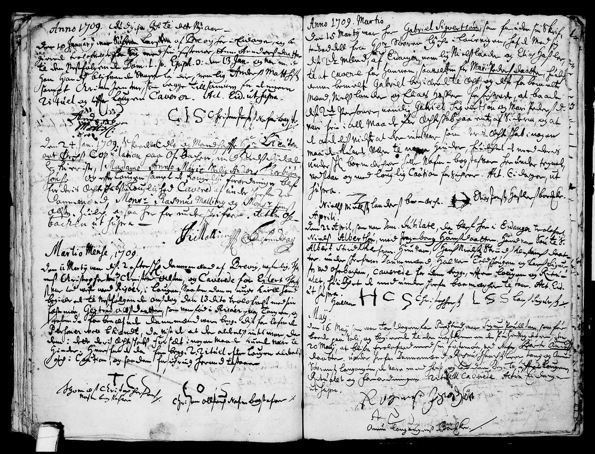 Eidanger kirkebøker, SAKO/A-261/F/Fa/L0001: Parish register (official) no. 1, 1695-1717, p. 32