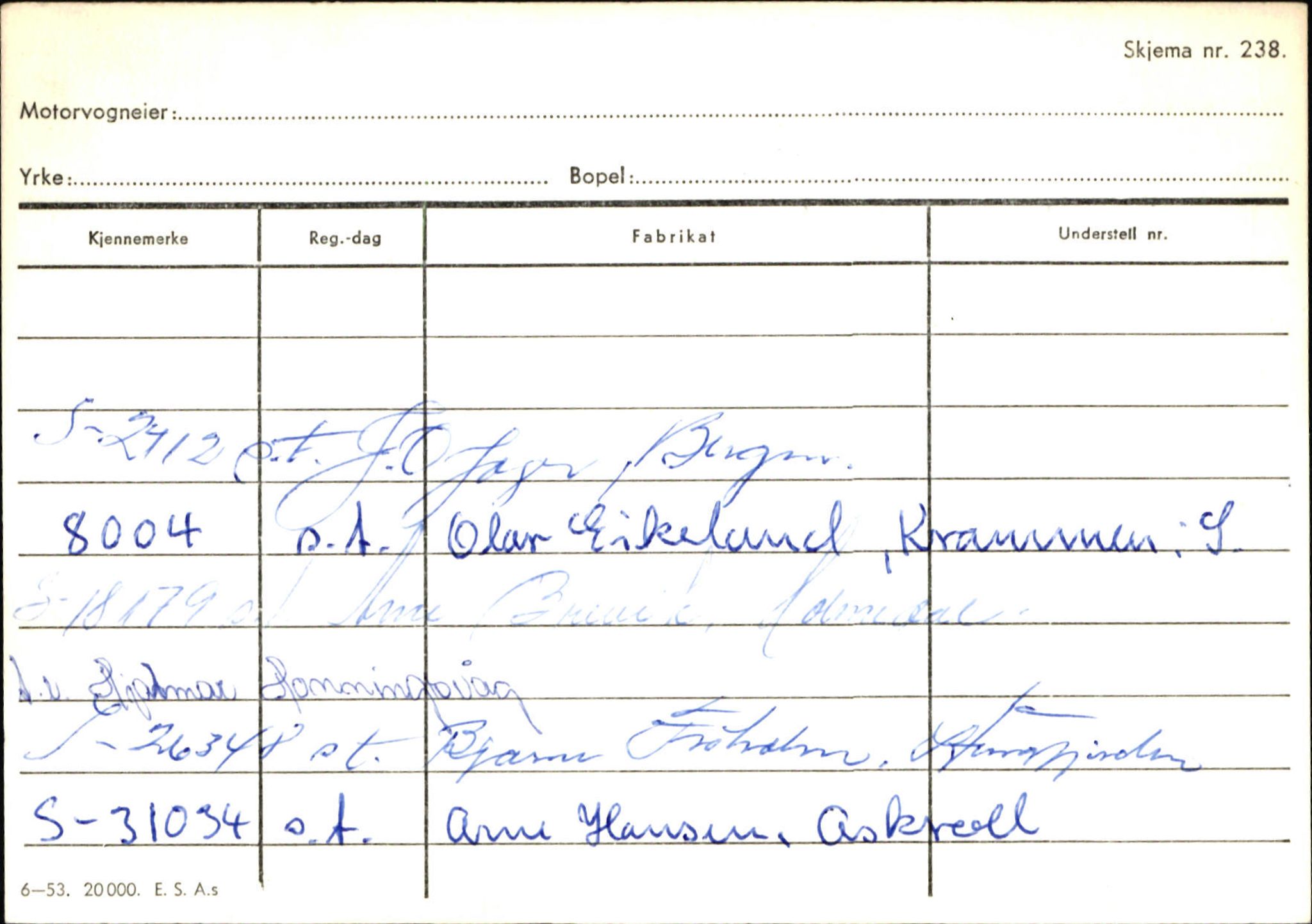 Statens vegvesen, Sogn og Fjordane vegkontor, AV/SAB-A-5301/4/F/L0132: Eigarregister Askvoll A-Å. Balestrand A-Å, 1945-1975, p. 1179