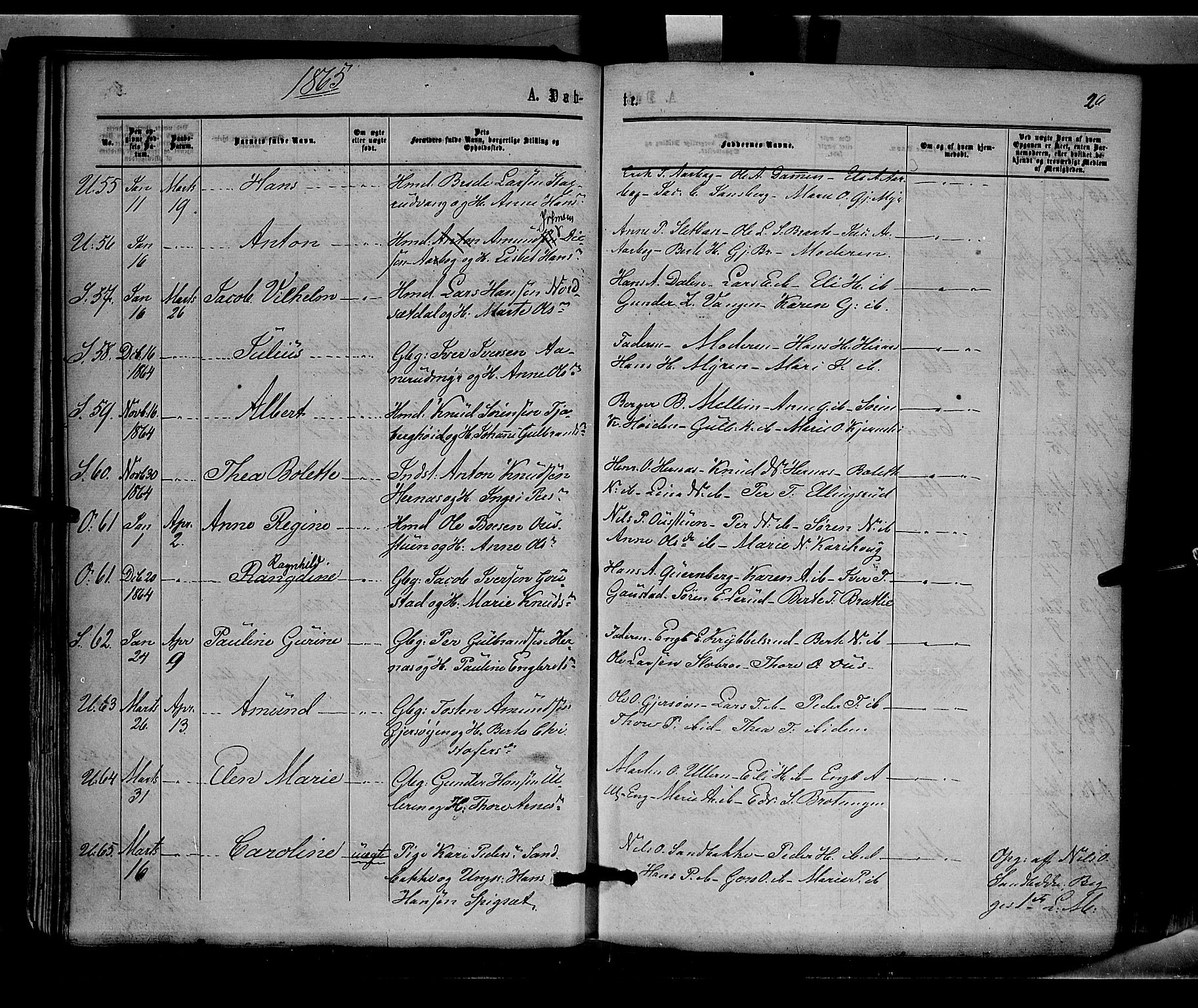 Sør-Odal prestekontor, AV/SAH-PREST-030/H/Ha/Haa/L0003: Parish register (official) no. 3, 1864-1870, p. 26