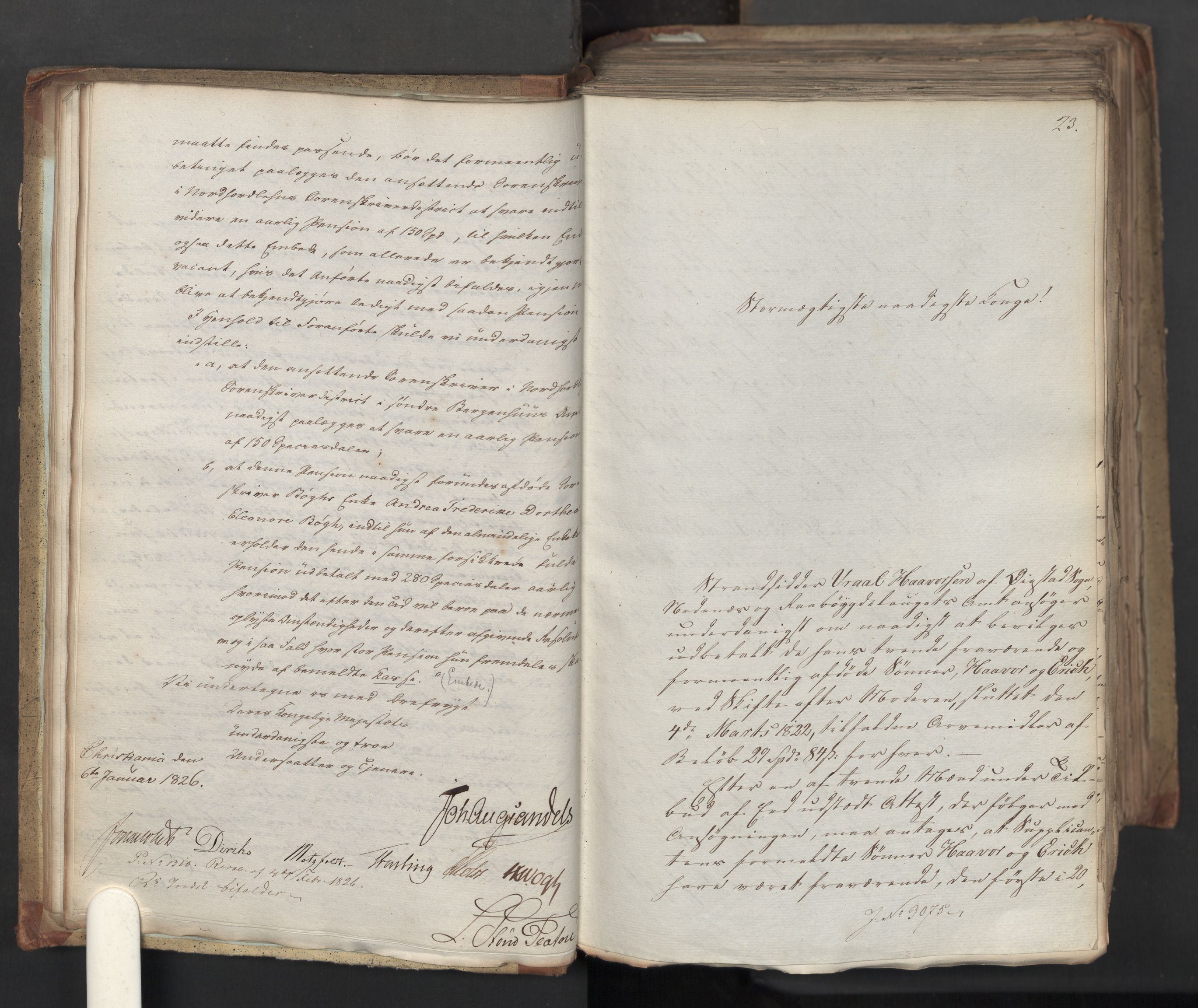 Statsrådsavdelingen i Stockholm, RA/S-1003/D/Da/L0045: Regjeringsinnstillinger nr. 3067-3307, 1826, p. 26