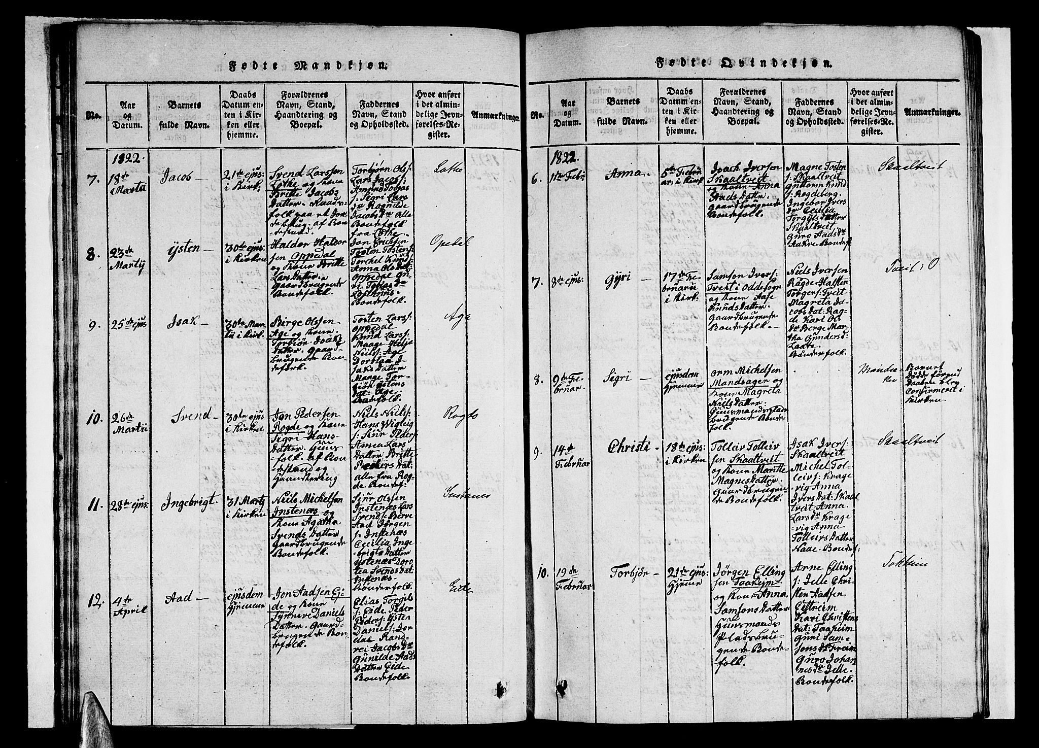 Ullensvang sokneprestembete, AV/SAB-A-78701/H/Haa: Parish register (official) no. A 9, 1819-1826