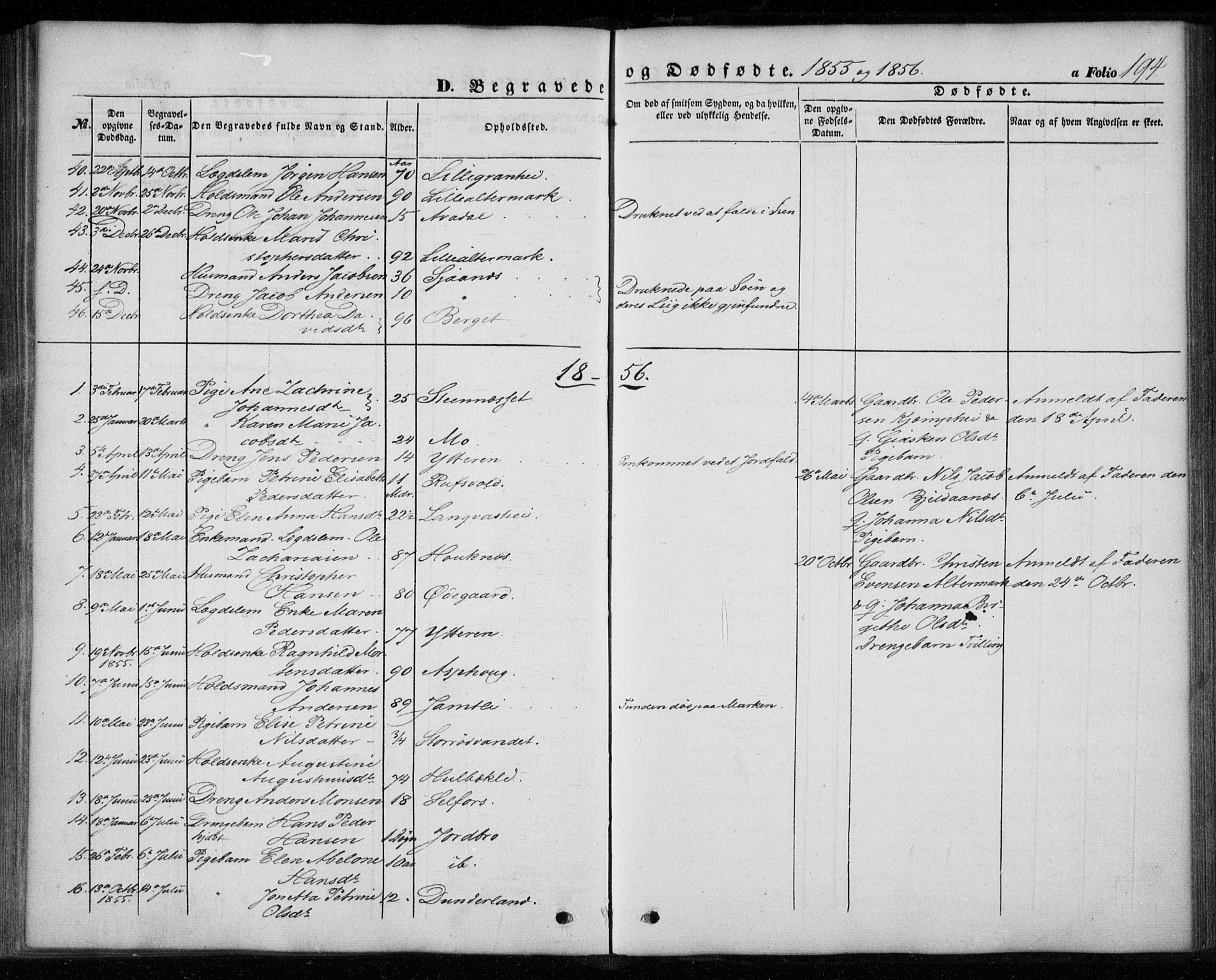 Ministerialprotokoller, klokkerbøker og fødselsregistre - Nordland, SAT/A-1459/827/L0392: Parish register (official) no. 827A04, 1853-1866, p. 194