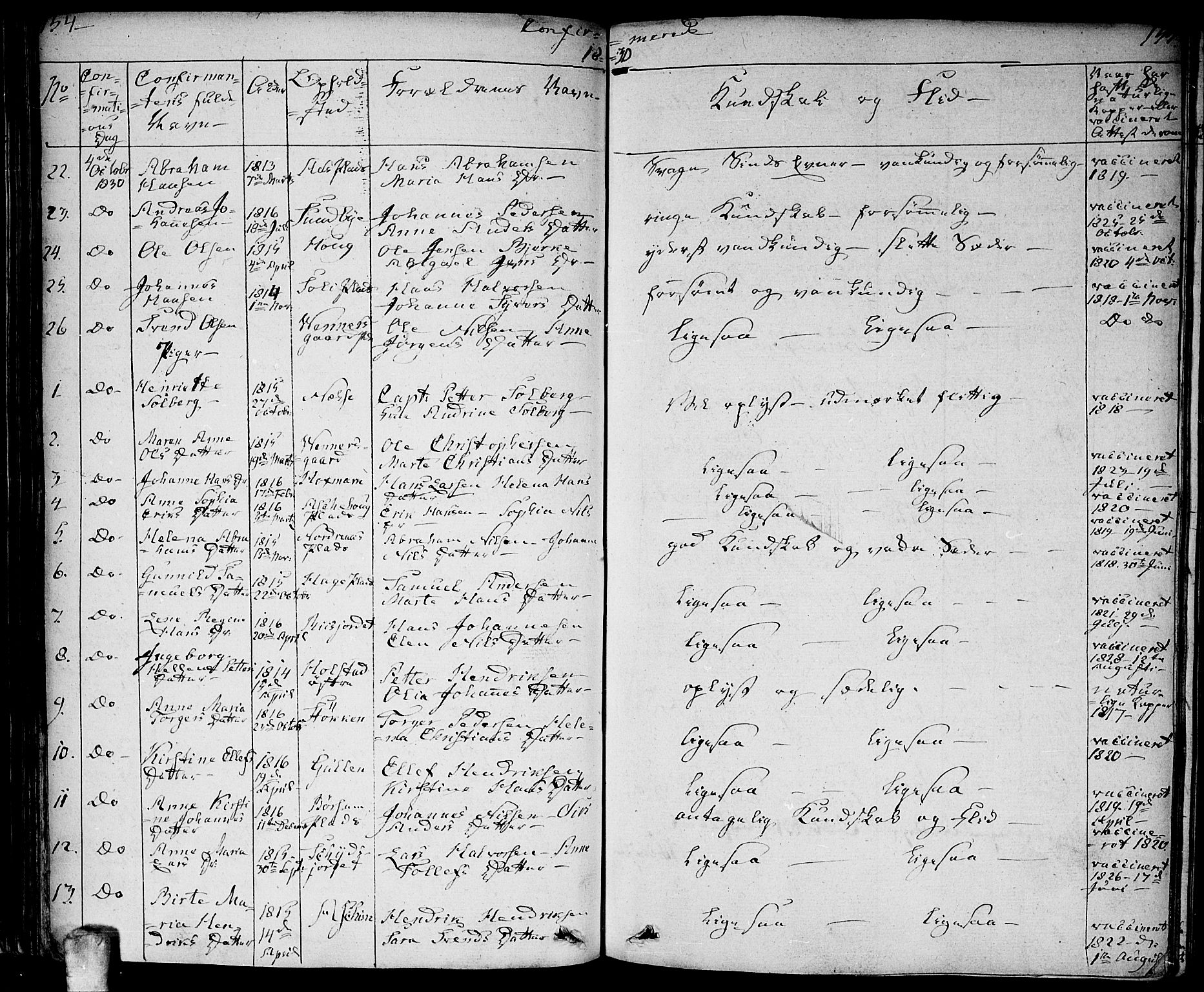 Ås prestekontor Kirkebøker, AV/SAO-A-10894/F/Fa/L0005: Parish register (official) no. I 5, 1827-1840, p. 154-155