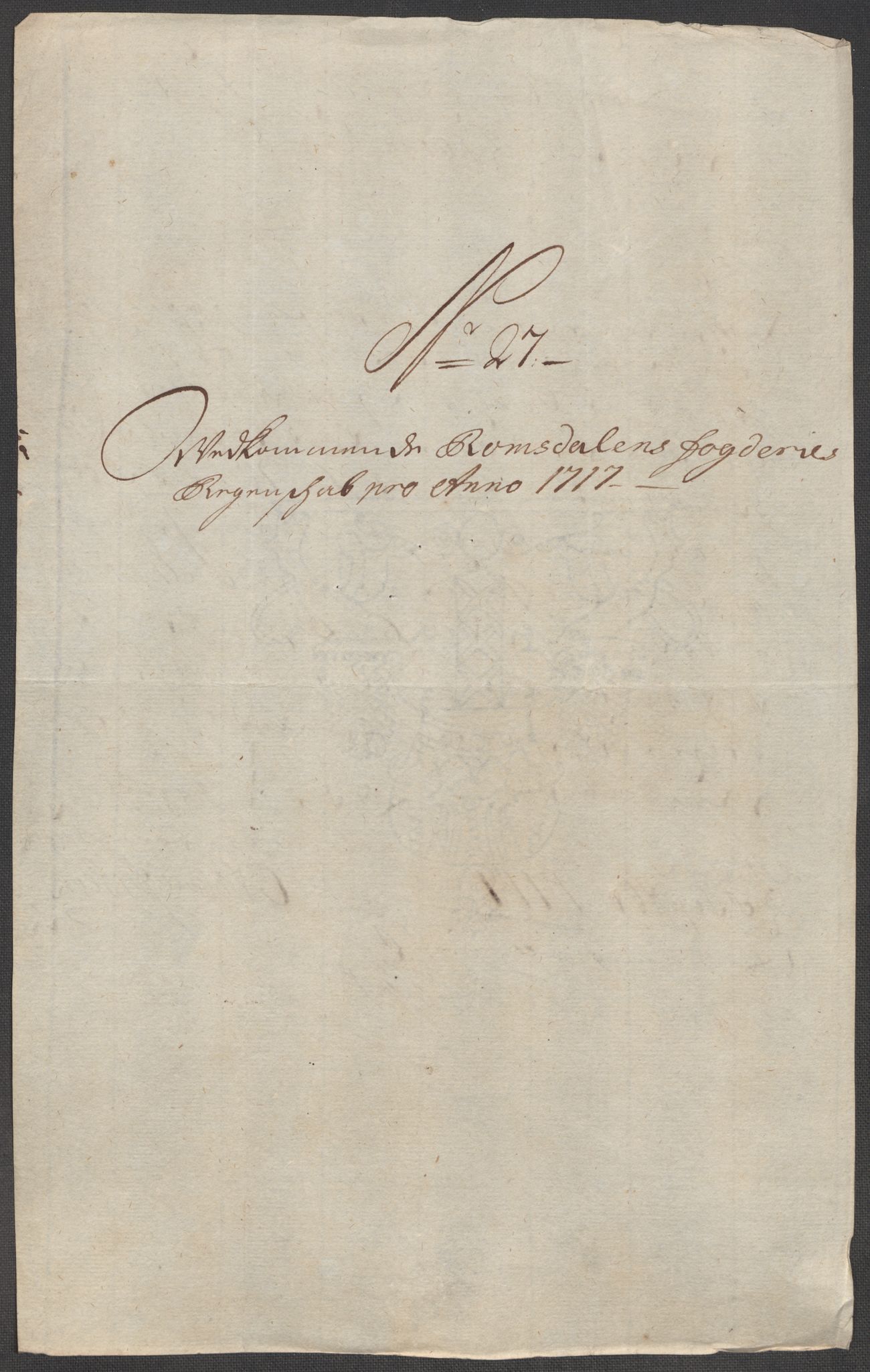 Rentekammeret inntil 1814, Reviderte regnskaper, Fogderegnskap, RA/EA-4092/R55/L3664: Fogderegnskap Romsdal, 1717, p. 178