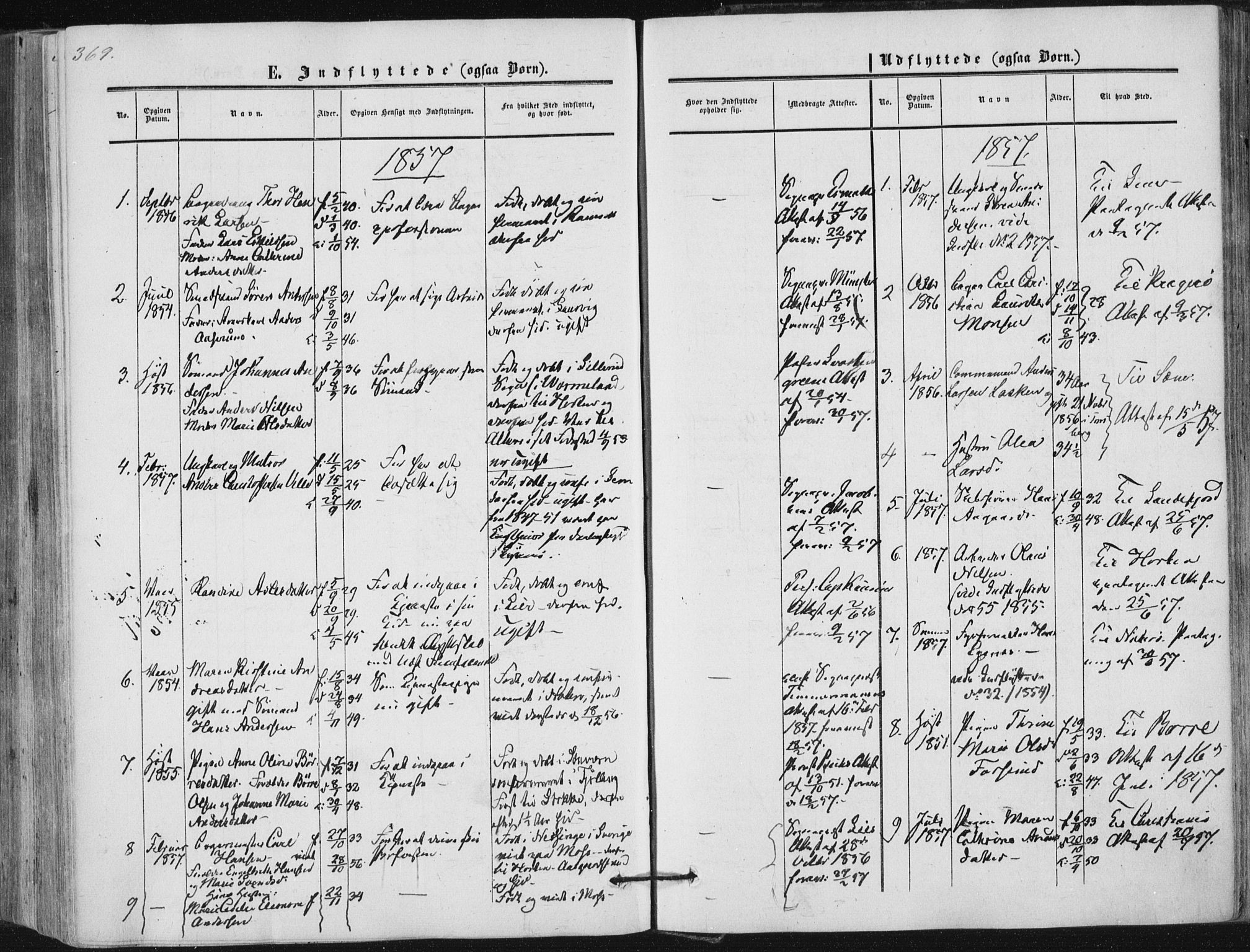 Tønsberg kirkebøker, AV/SAKO-A-330/F/Fa/L0008: Parish register (official) no. I 8, 1855-1864, p. 369