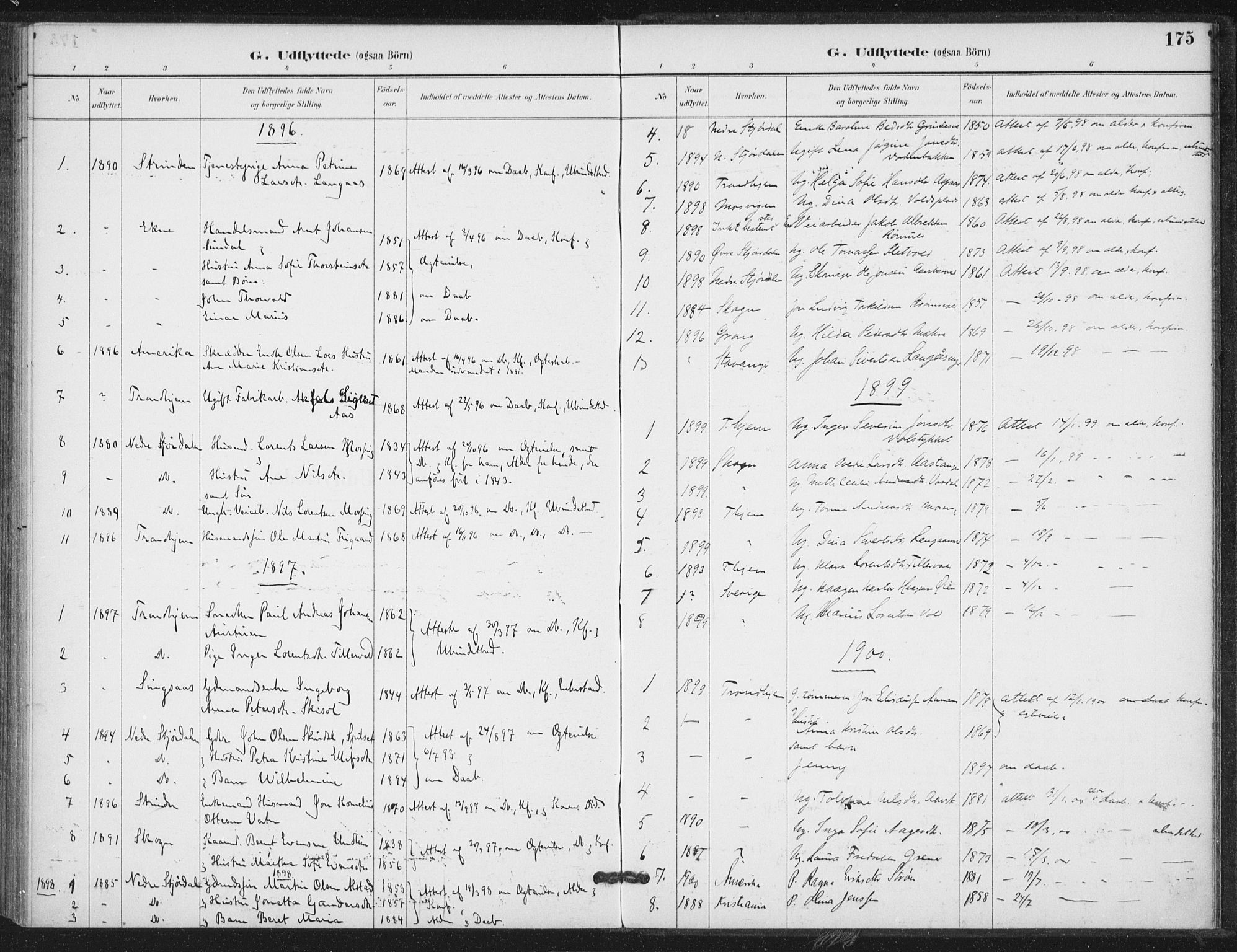 Ministerialprotokoller, klokkerbøker og fødselsregistre - Nord-Trøndelag, SAT/A-1458/714/L0131: Parish register (official) no. 714A02, 1896-1918, p. 175