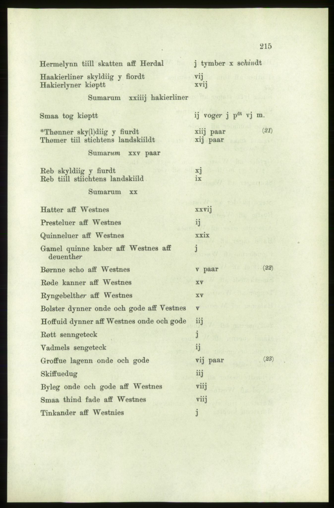 Publikasjoner utgitt av Arkivverket, PUBL/PUBL-001/C/0006: Bind 6: Rekneskapsbøker for Trondheims len 1548-1549 og 1557-1559, 1548-1559, p. 215