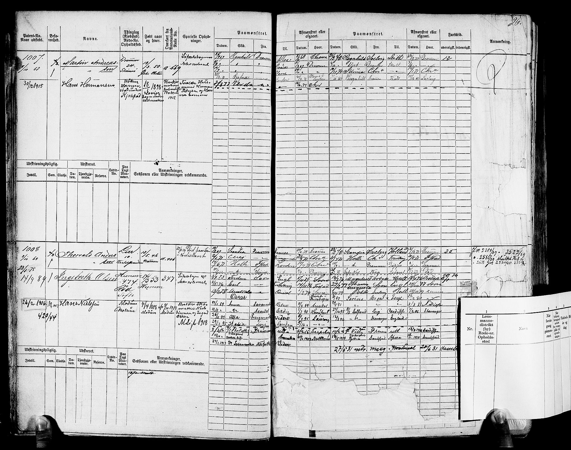 Drammen innrulleringsdistrikt, AV/SAKO-A-781/F/Fc/L0002: Hovedrulle, 1869, p. 29