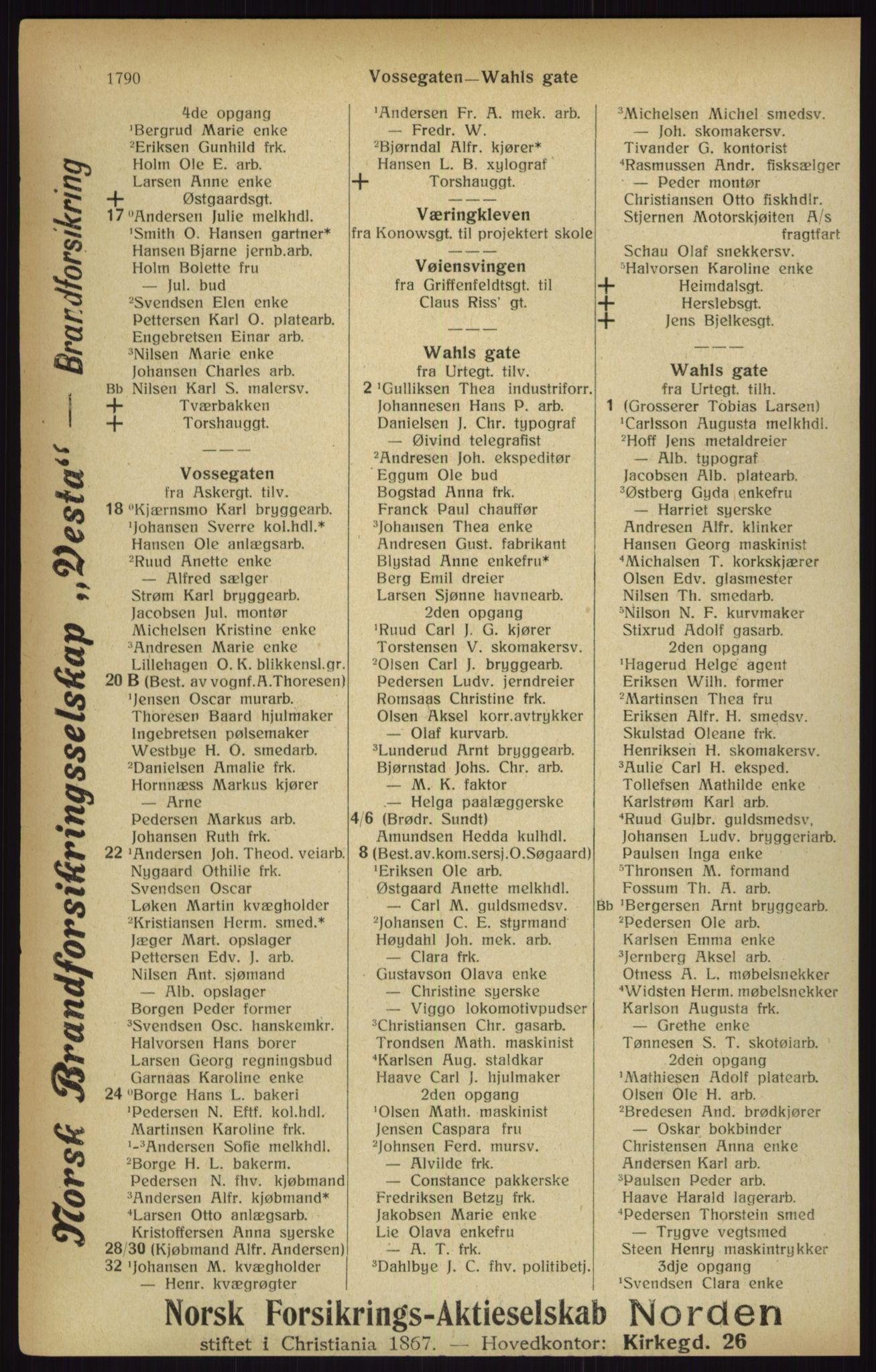 Kristiania/Oslo adressebok, PUBL/-, 1916, p. 1790