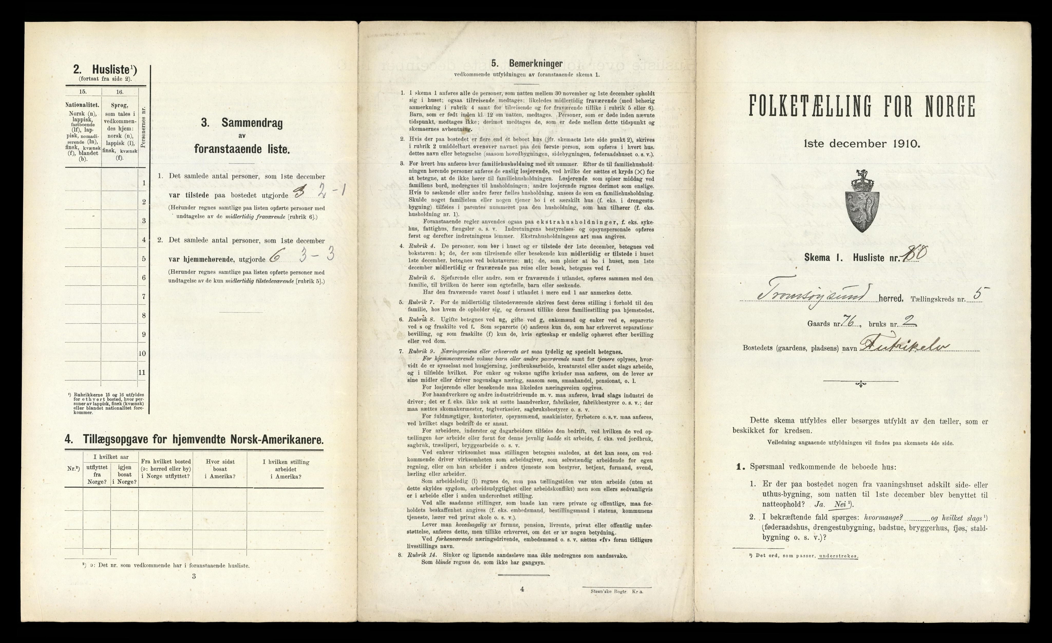 RA, 1910 census for Tromsøysund, 1910, p. 1181