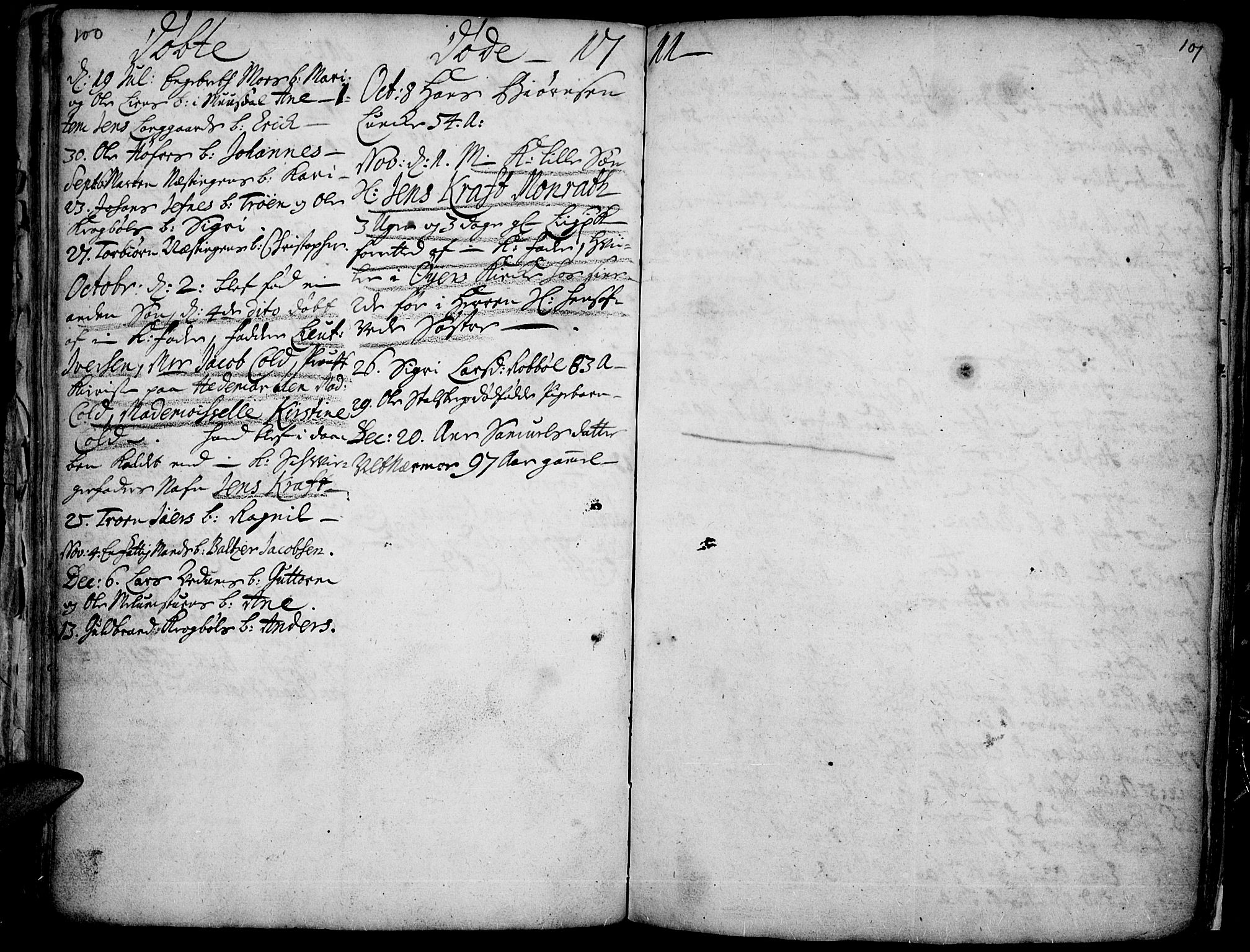 Øyer prestekontor, SAH/PREST-084/H/Ha/Haa/L0001: Parish register (official) no. 1, 1671-1727, p. 100-101