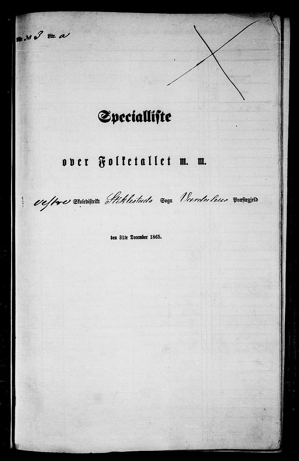 RA, 1865 census for Verdal, 1865, p. 69