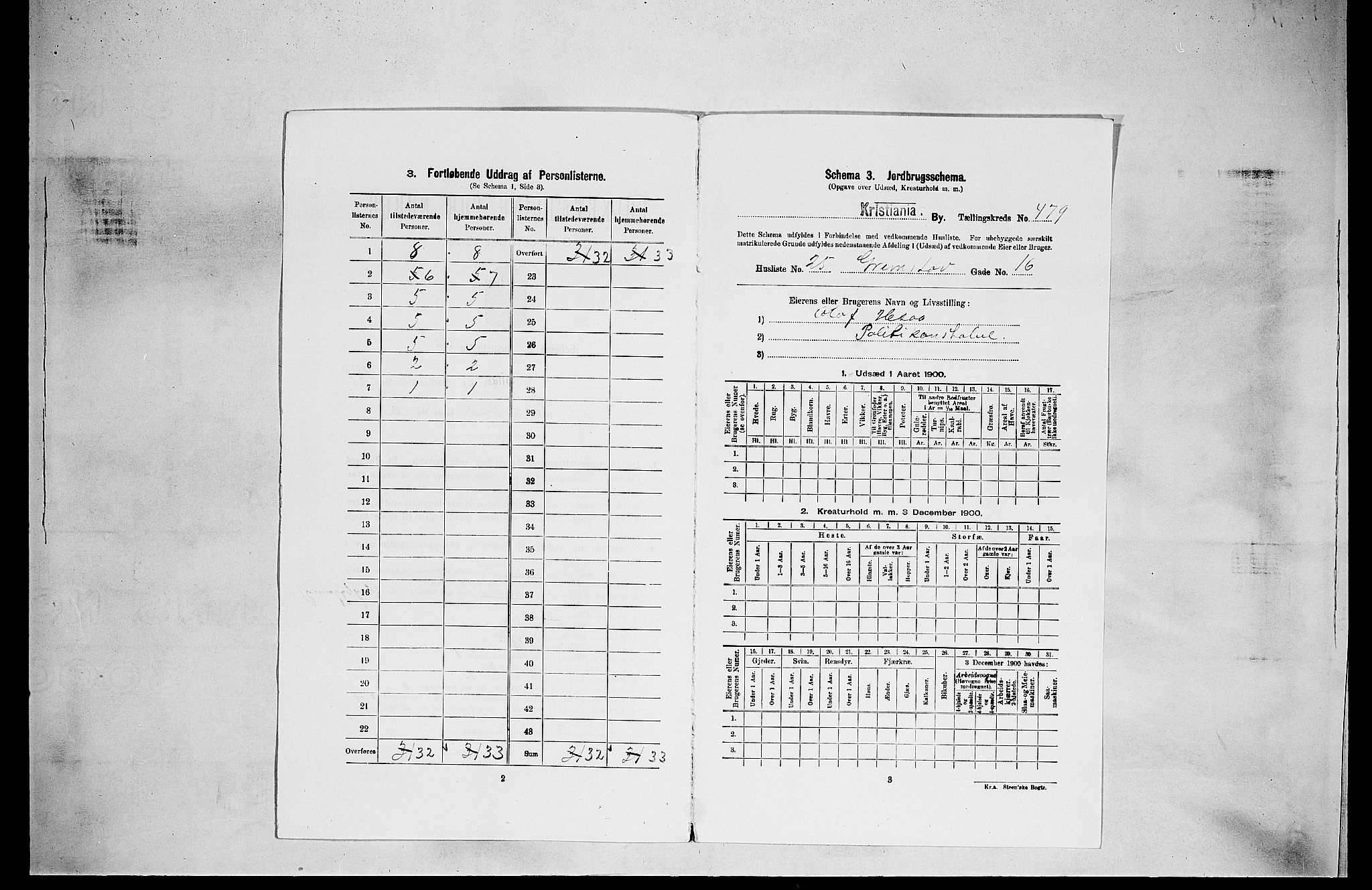 SAO, 1900 census for Kristiania, 1900, p. 28076