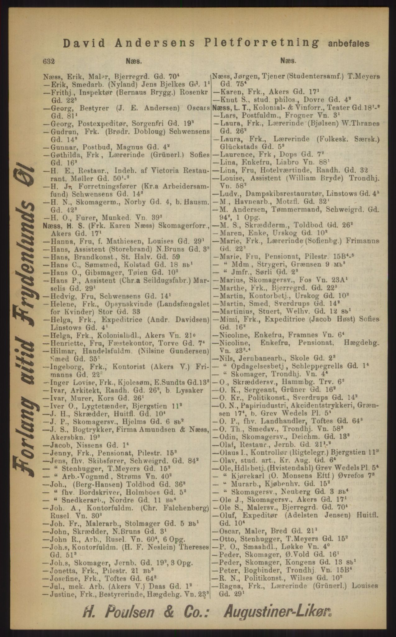 Kristiania/Oslo adressebok, PUBL/-, 1903, p. 632