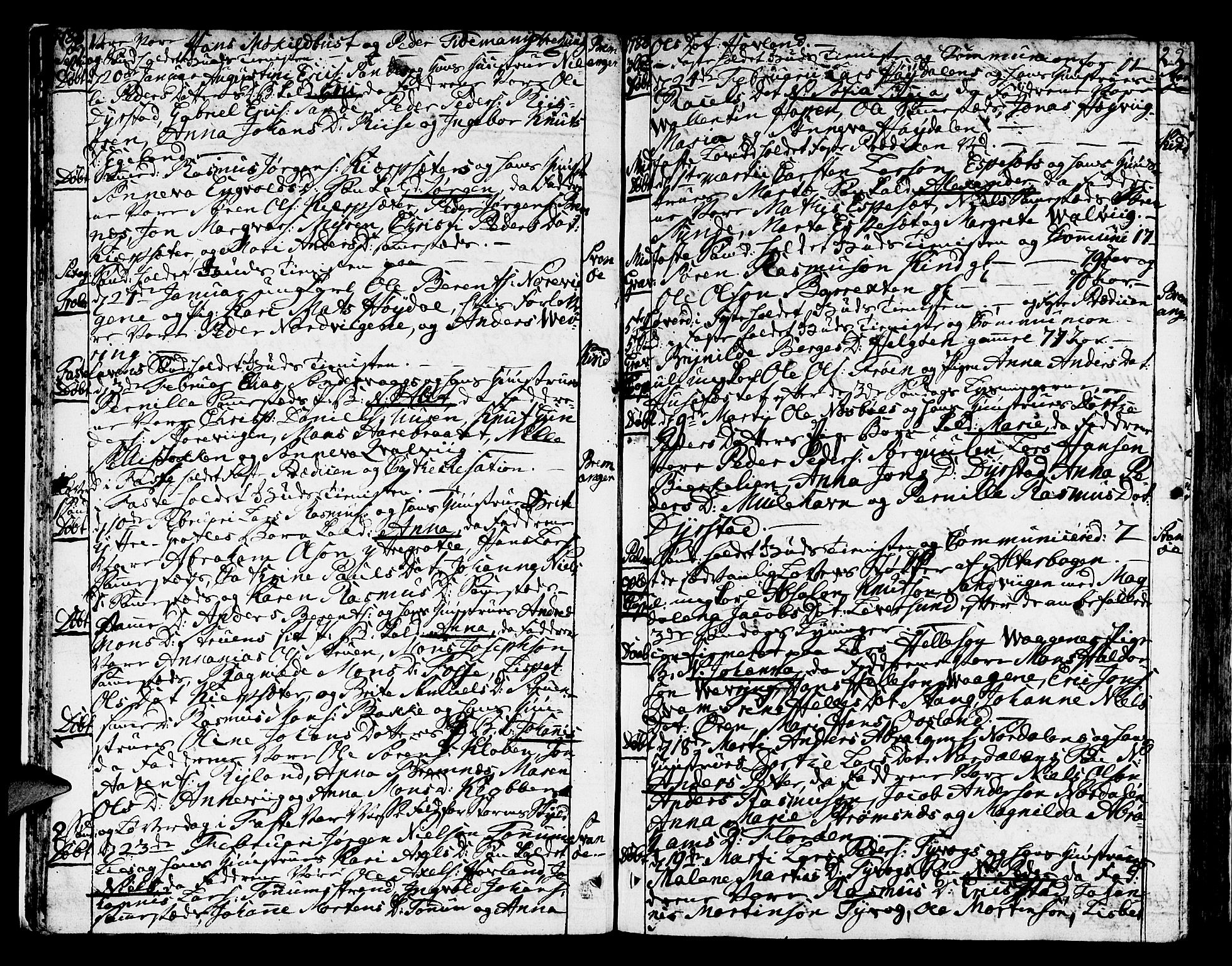 Kinn sokneprestembete, AV/SAB-A-80801/H/Haa/Haaa/L0003: Parish register (official) no. A 3, 1785-1821, p. 22