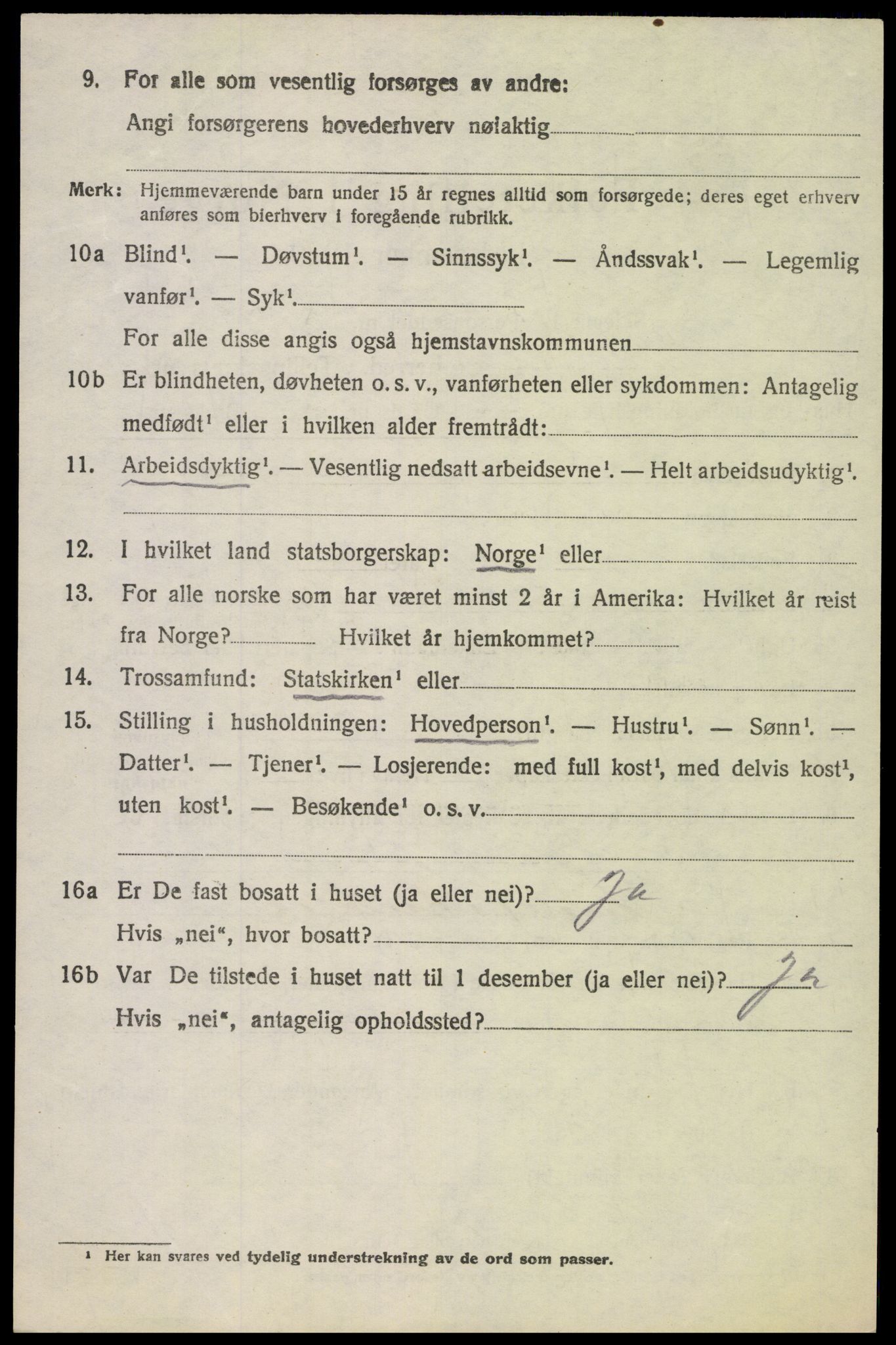 SAH, 1920 census for Vardal, 1920, p. 9024