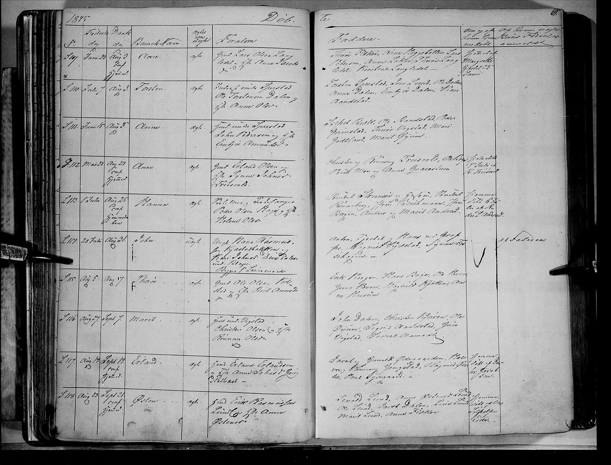 Lom prestekontor, AV/SAH-PREST-070/K/L0006: Parish register (official) no. 6A, 1837-1863, p. 69