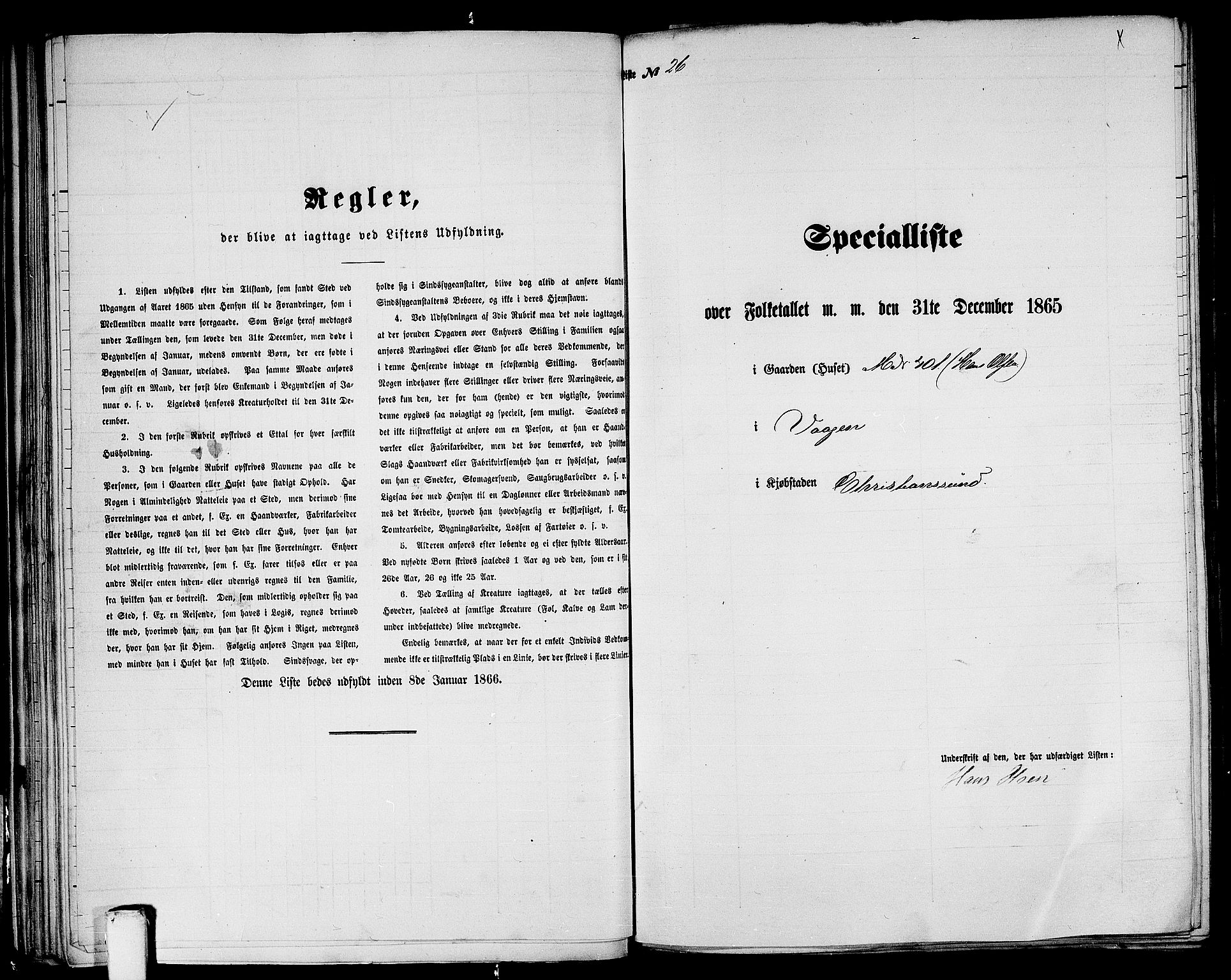 RA, 1865 census for Kristiansund/Kristiansund, 1865, p. 60