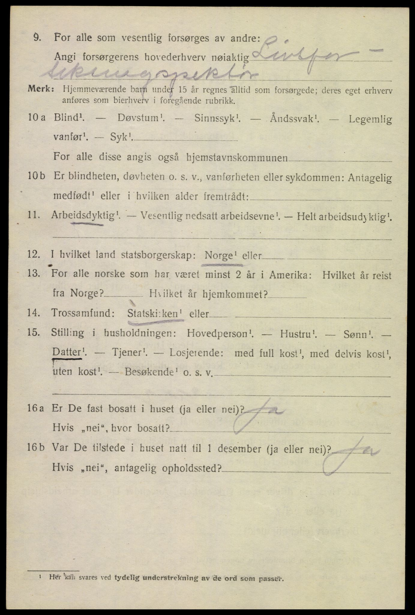 SAK, 1920 census for Kristiansand, 1920, p. 22892