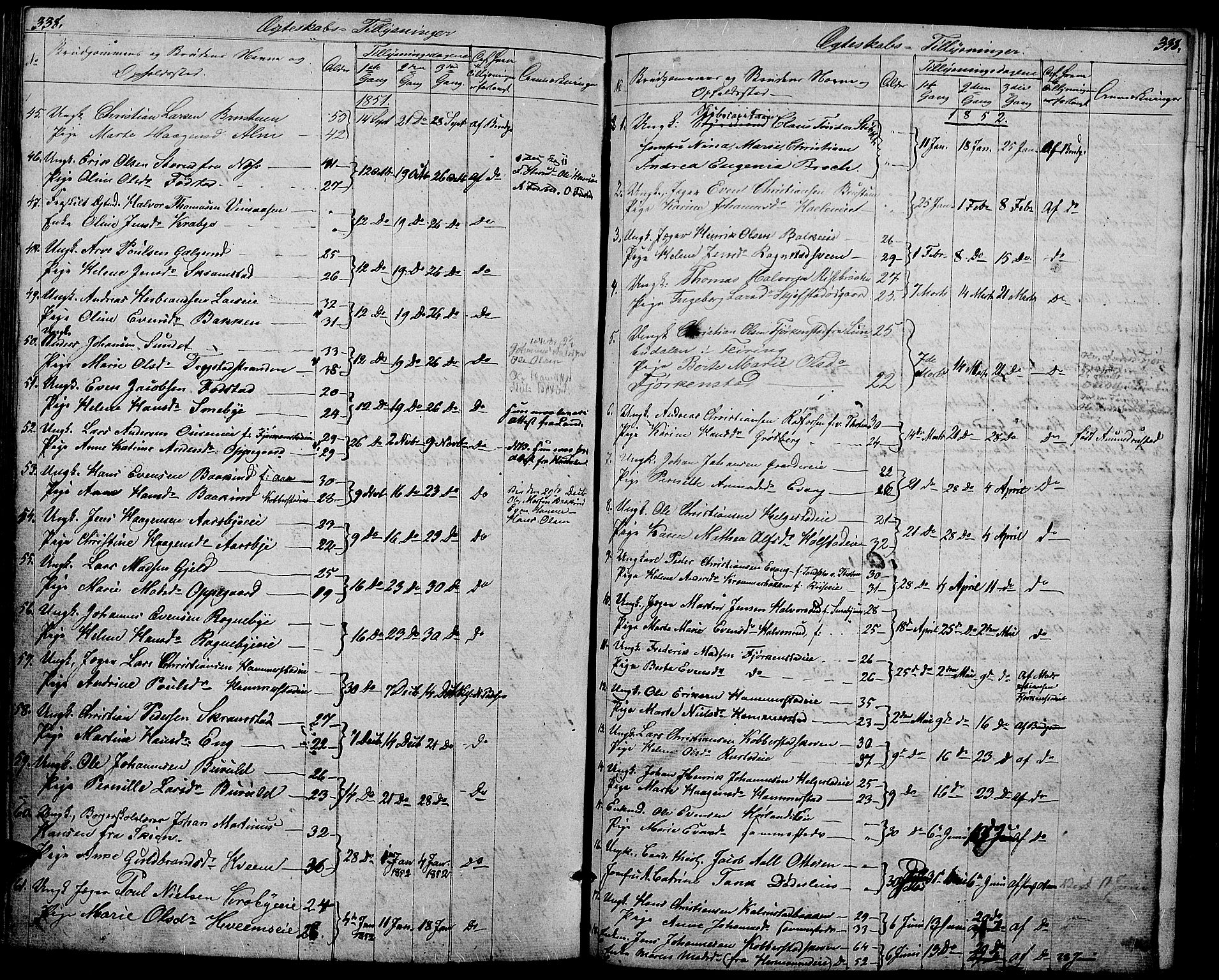 Østre Toten prestekontor, AV/SAH-PREST-104/H/Ha/Hab/L0003: Parish register (copy) no. 3, 1848-1857, p. 338