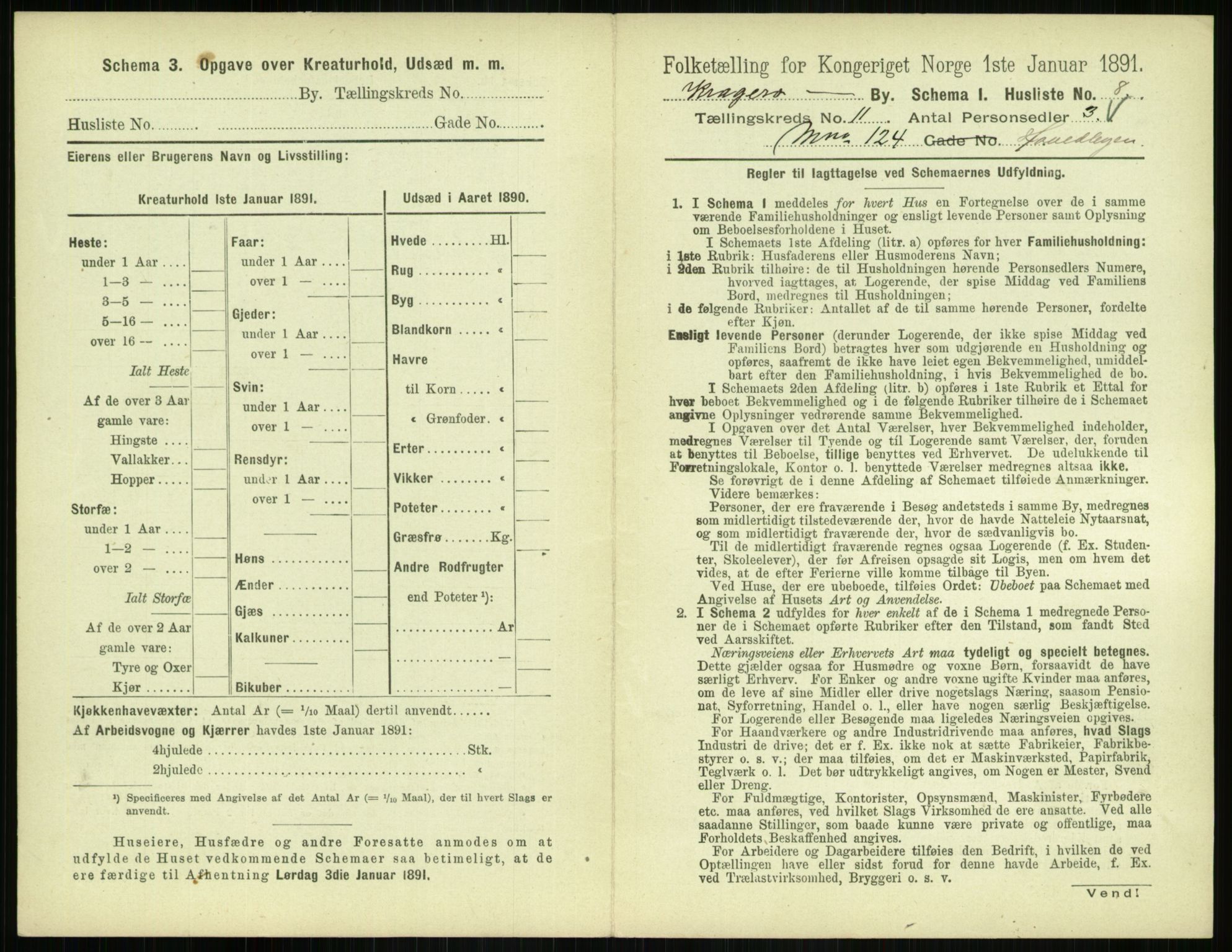 RA, 1891 census for 0801 Kragerø, 1891, p. 628