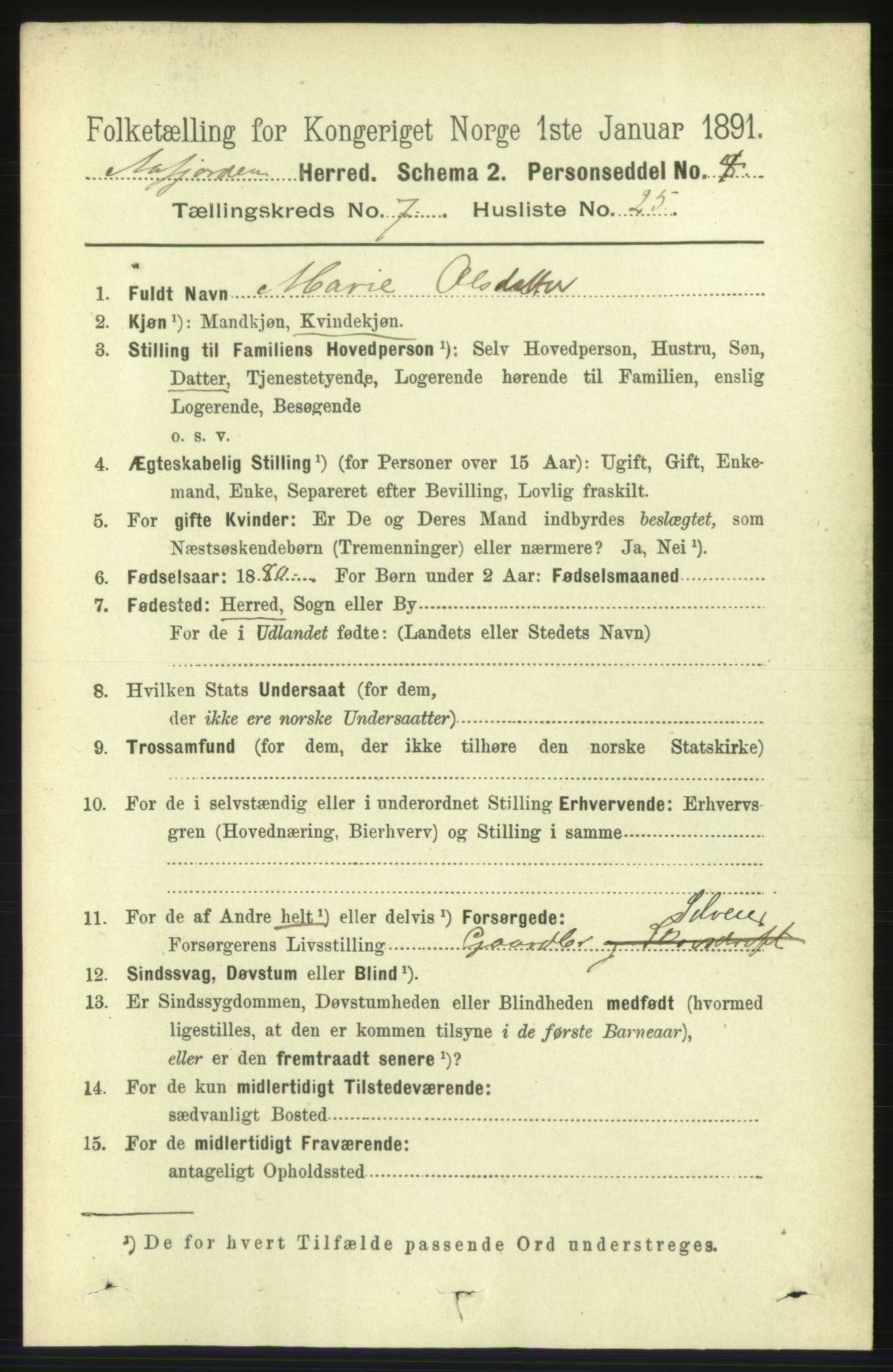 RA, 1891 census for 1630 Åfjord, 1891, p. 1914