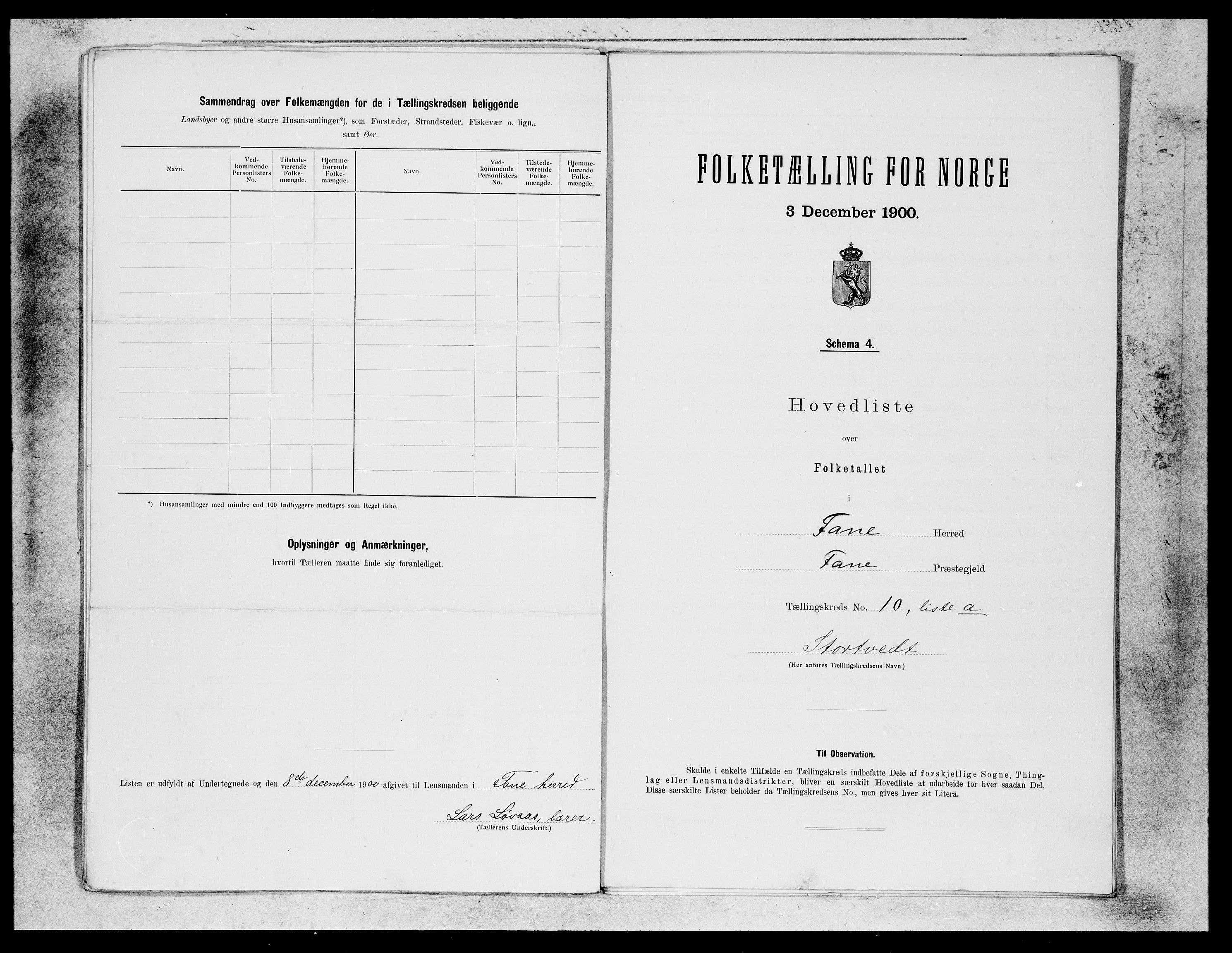 SAB, 1900 census for Fana, 1900, p. 21