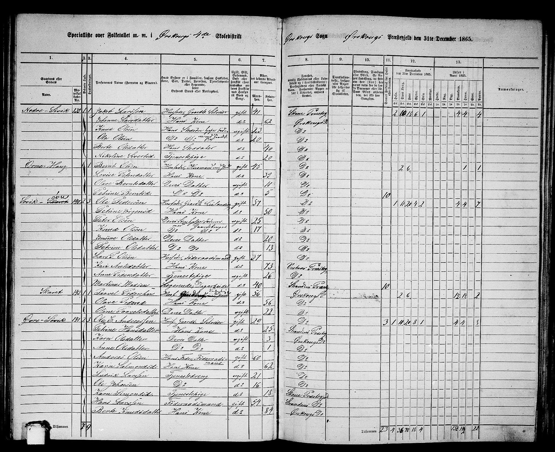 RA, 1865 census for Ørskog, 1865, p. 67