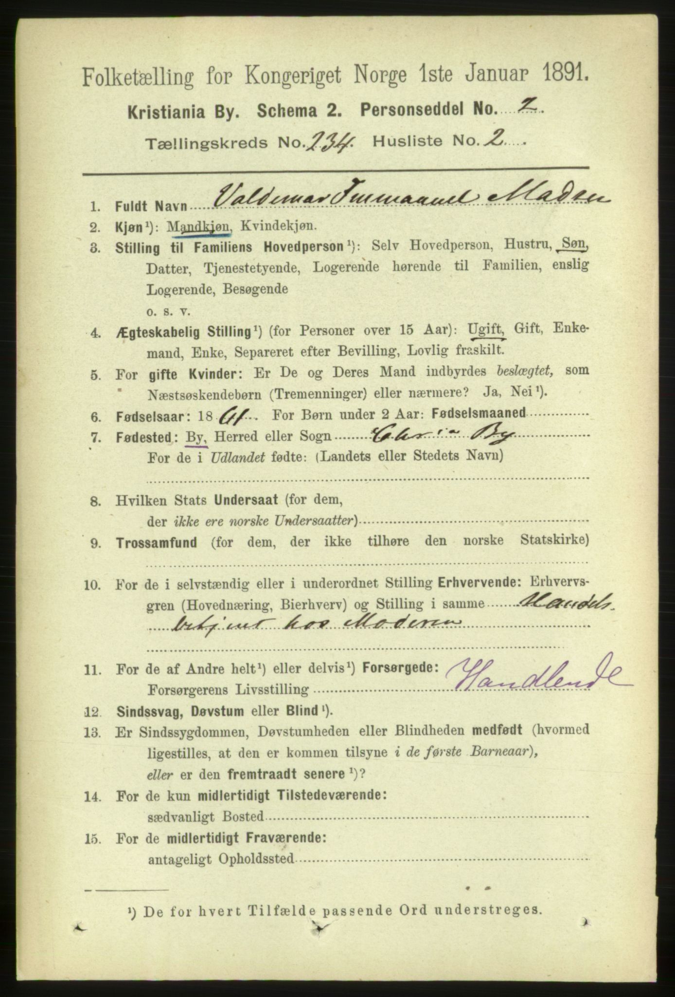 RA, 1891 census for 0301 Kristiania, 1891, p. 143440