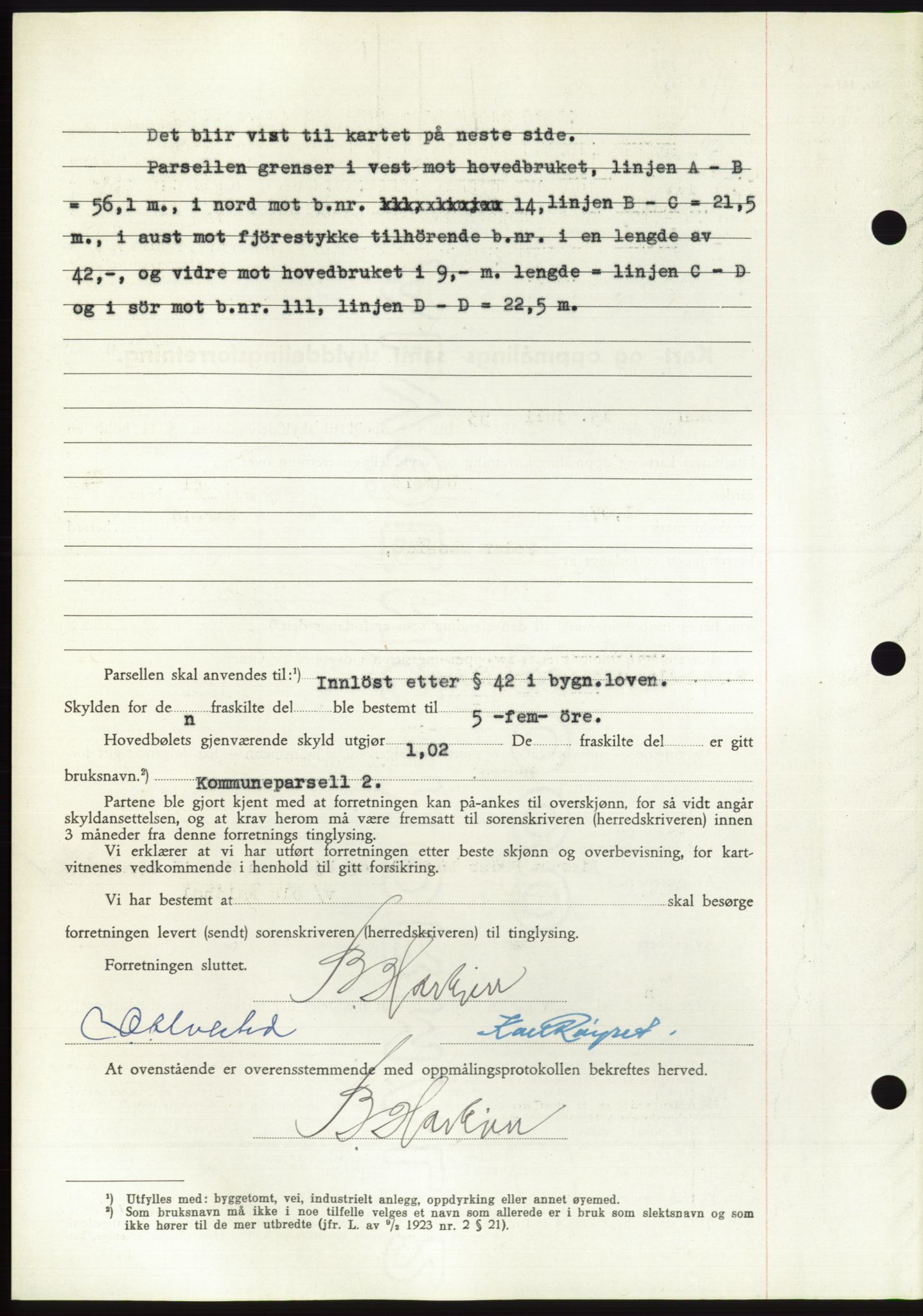 Søre Sunnmøre sorenskriveri, AV/SAT-A-4122/1/2/2C/L0095: Mortgage book no. 21A, 1953-1953, Diary no: : 1754/1953