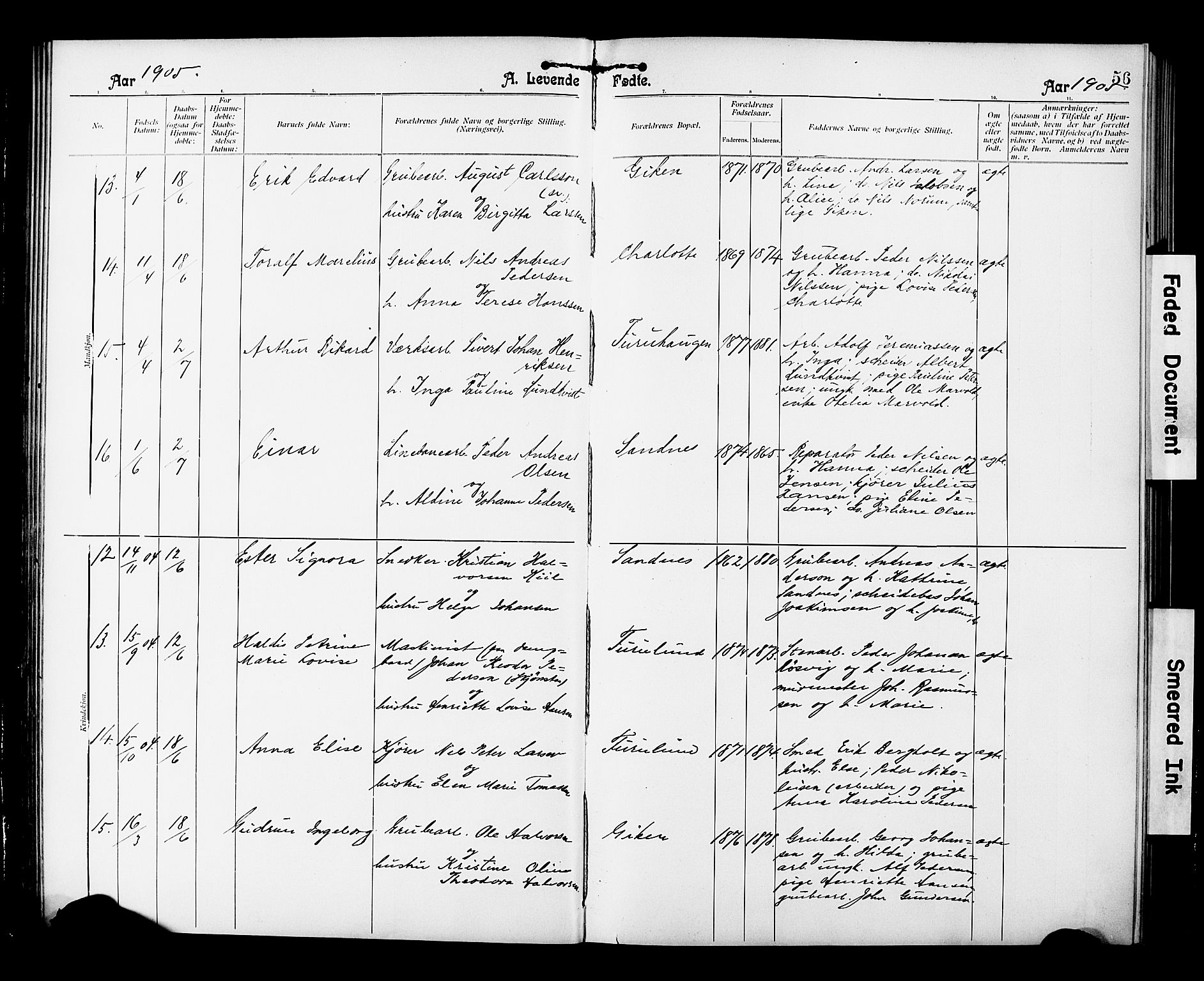 Ministerialprotokoller, klokkerbøker og fødselsregistre - Nordland, AV/SAT-A-1459/850/L0709: Parish register (official) no. 850A01, 1899-1909, p. 56