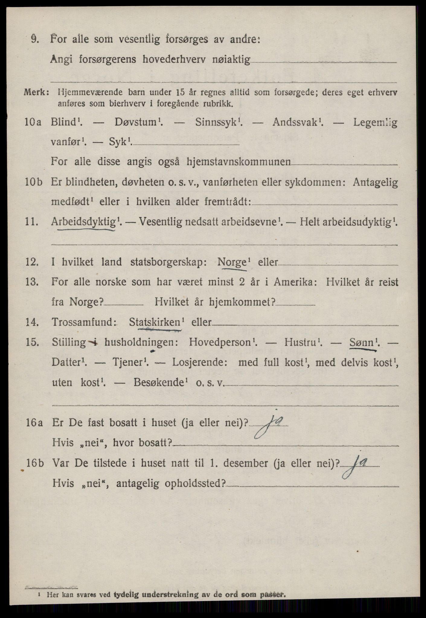 SAT, 1920 census for Giske, 1920, p. 2589
