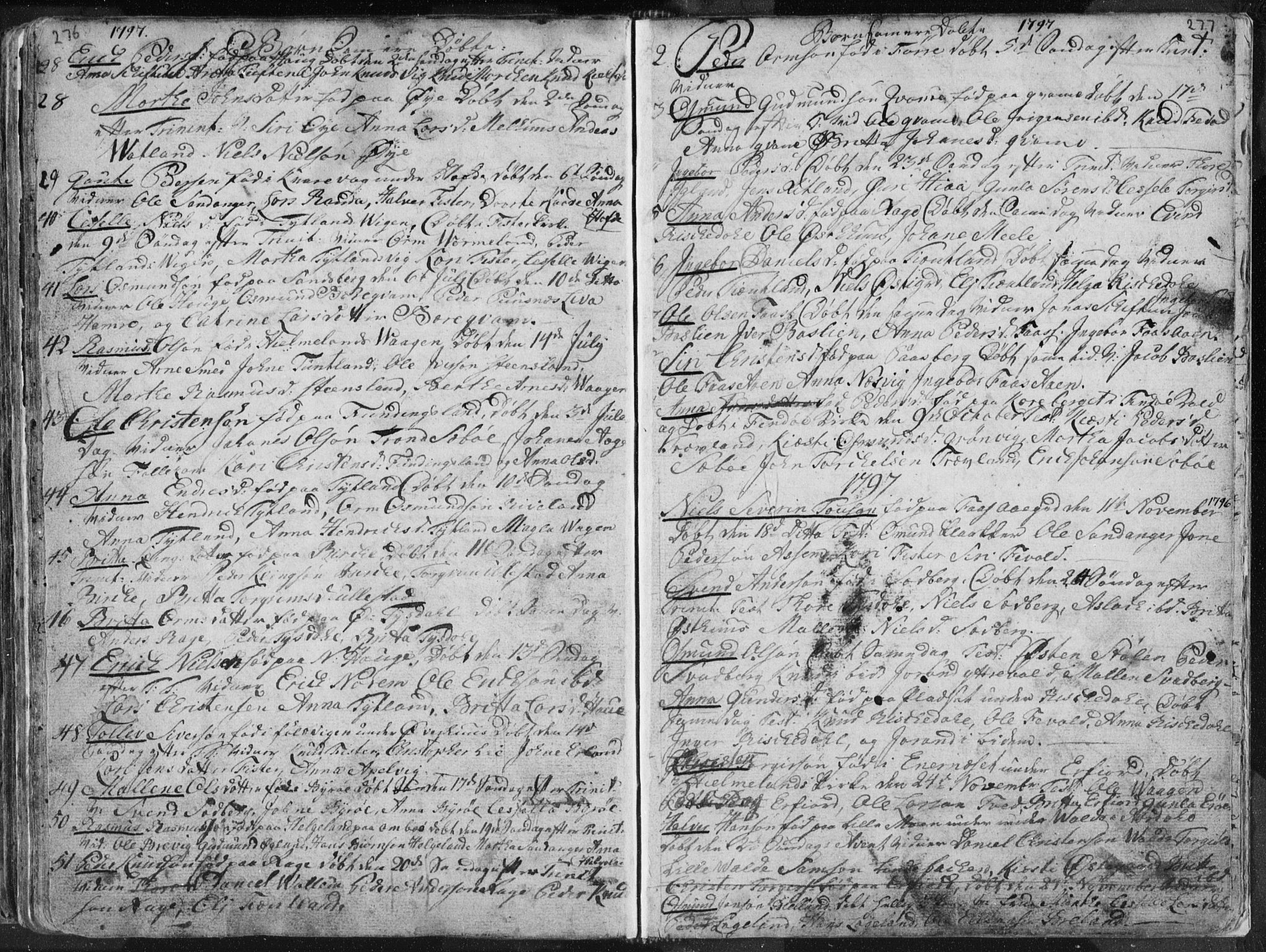 Hjelmeland sokneprestkontor, SAST/A-101843/01/IV/L0001: Parish register (official) no. A 1, 1760-1799, p. 276-277